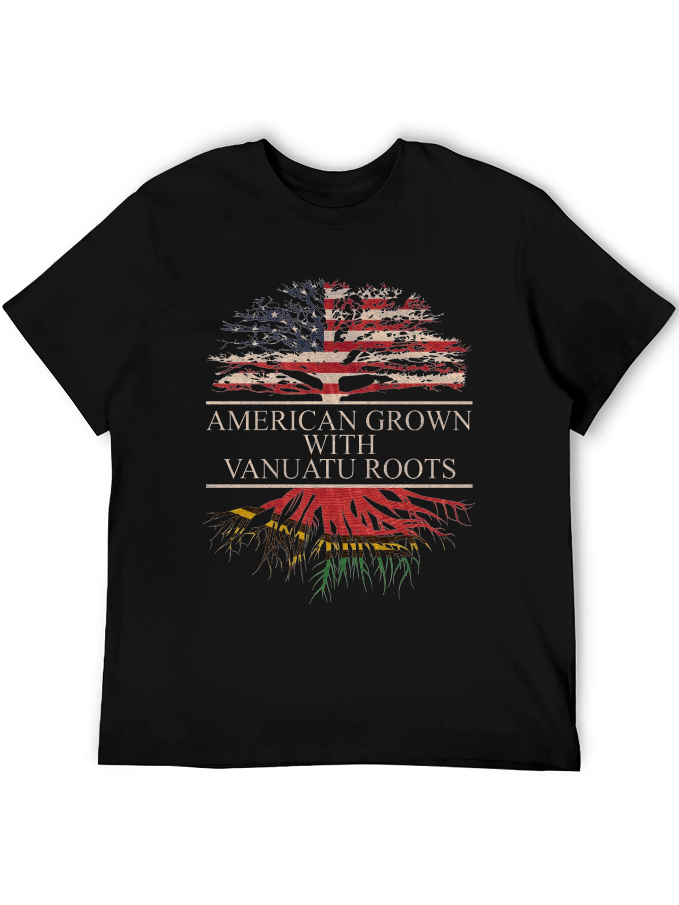 American Grown with Vanuatu Roots Tree T-Shirt