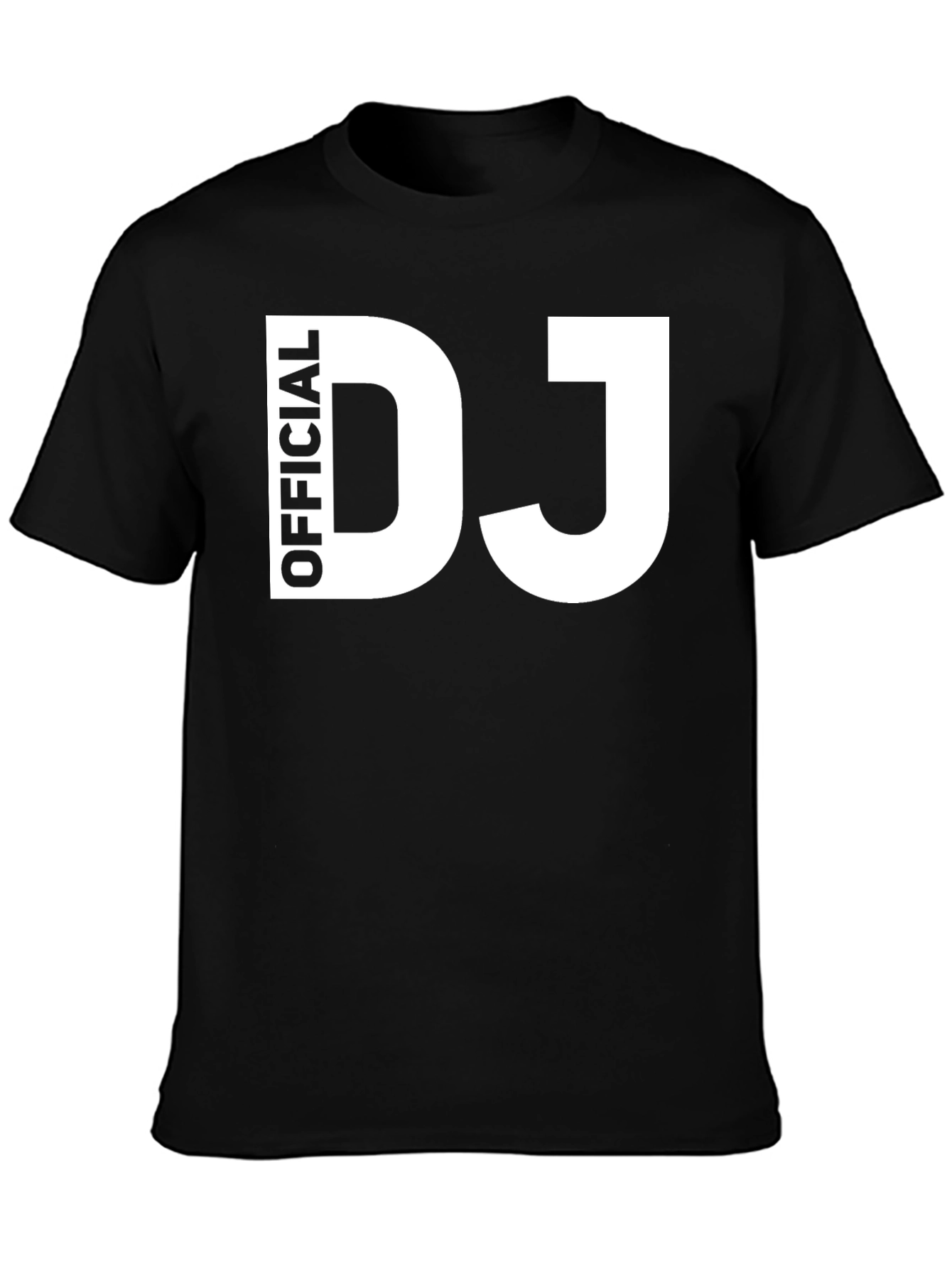 Official DJ Graphic Tee - Black Cotton