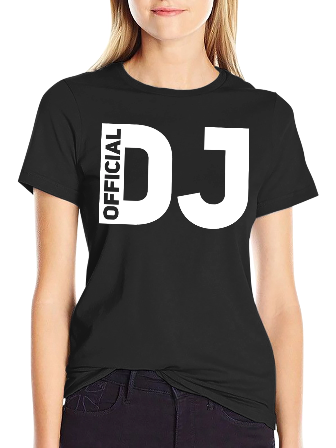 Official DJ Graphic Tee - Black Cotton