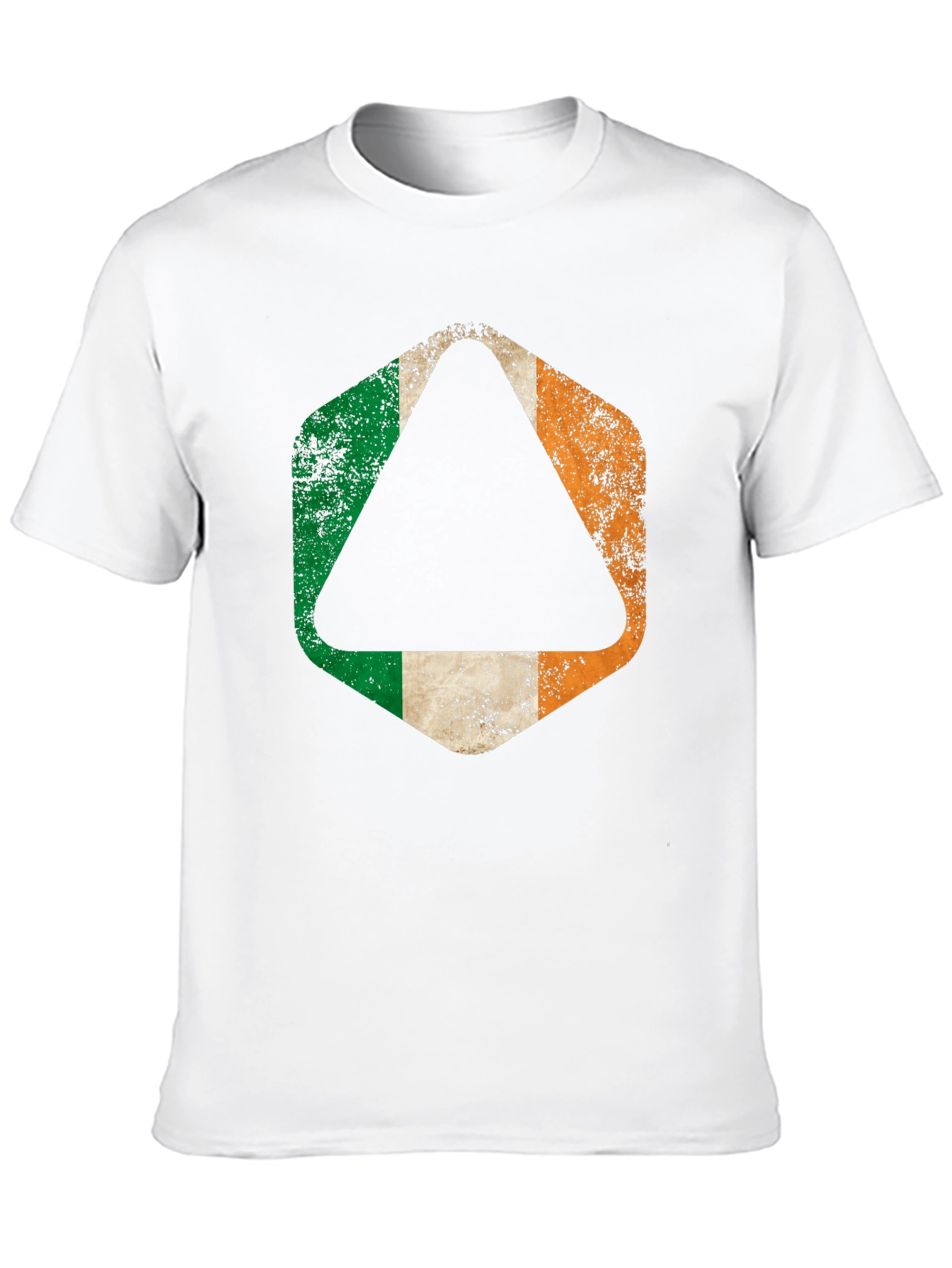Irish Flag Distressed Graphic T-Shirt