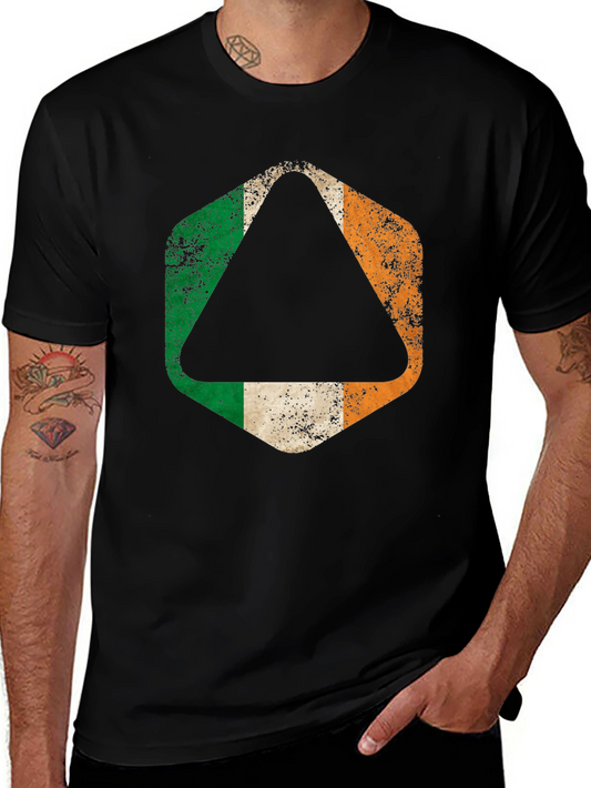 Irish Flag Distressed Graphic T-Shirt