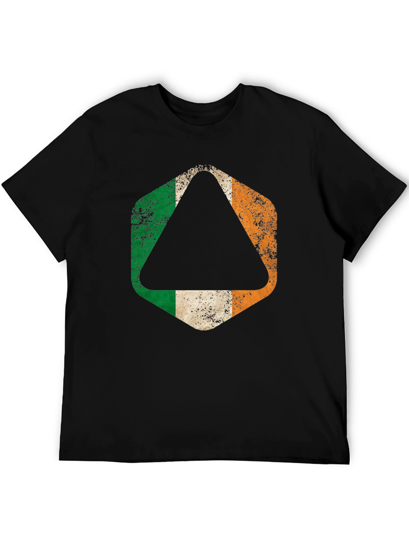 Irish Flag Distressed Graphic T-Shirt