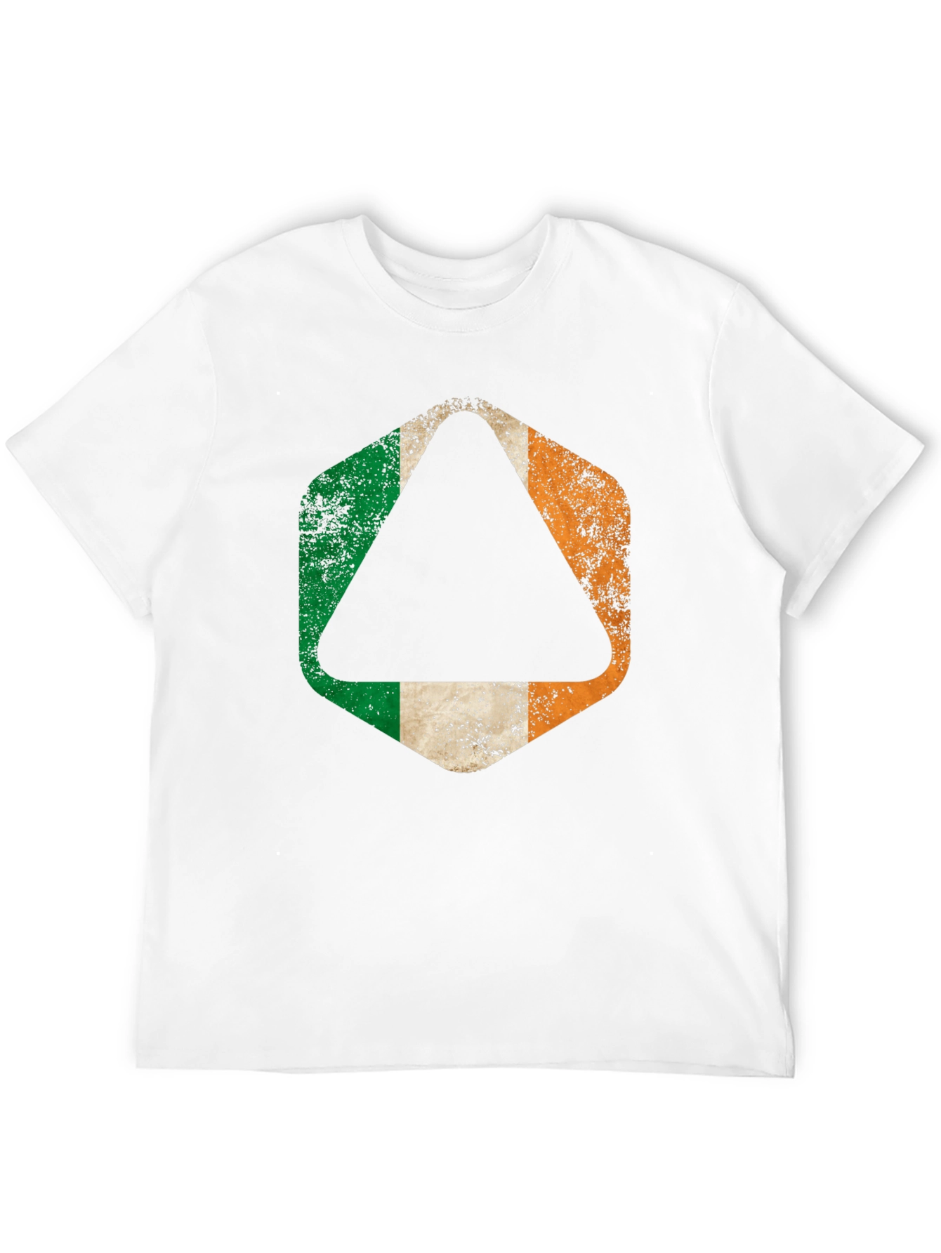 Irish Flag Distressed Graphic T-Shirt