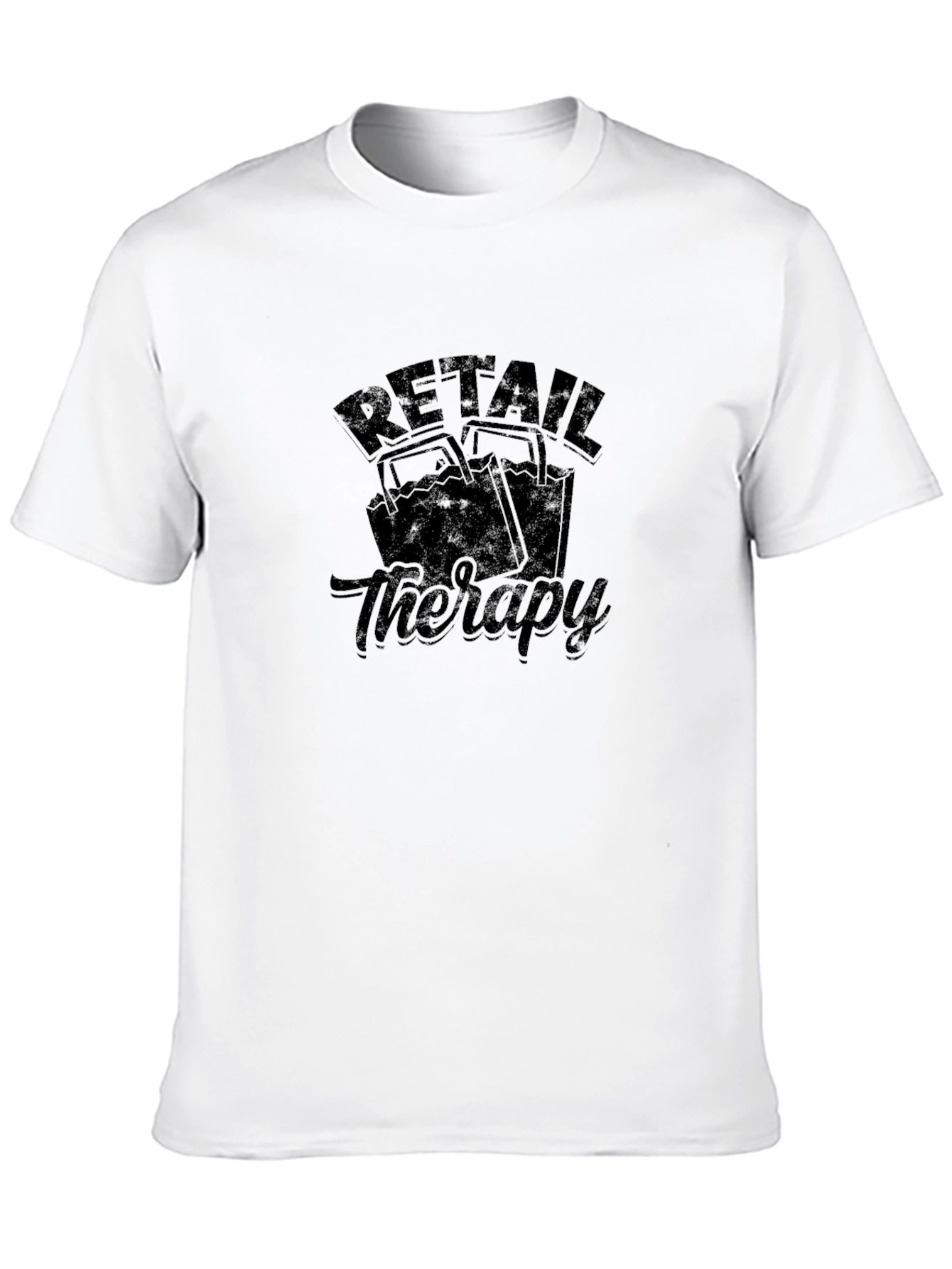 Retail Therapy Black T-Shirt