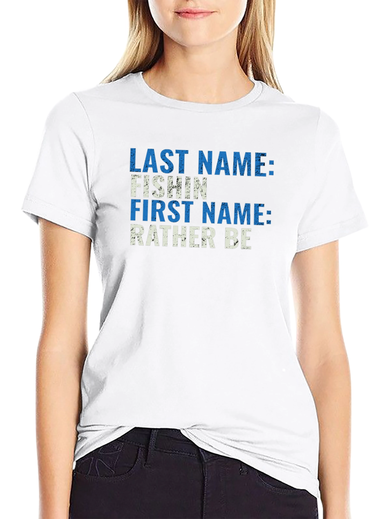 Funny Fishing T-Shirt - Last Name: Fishin Design