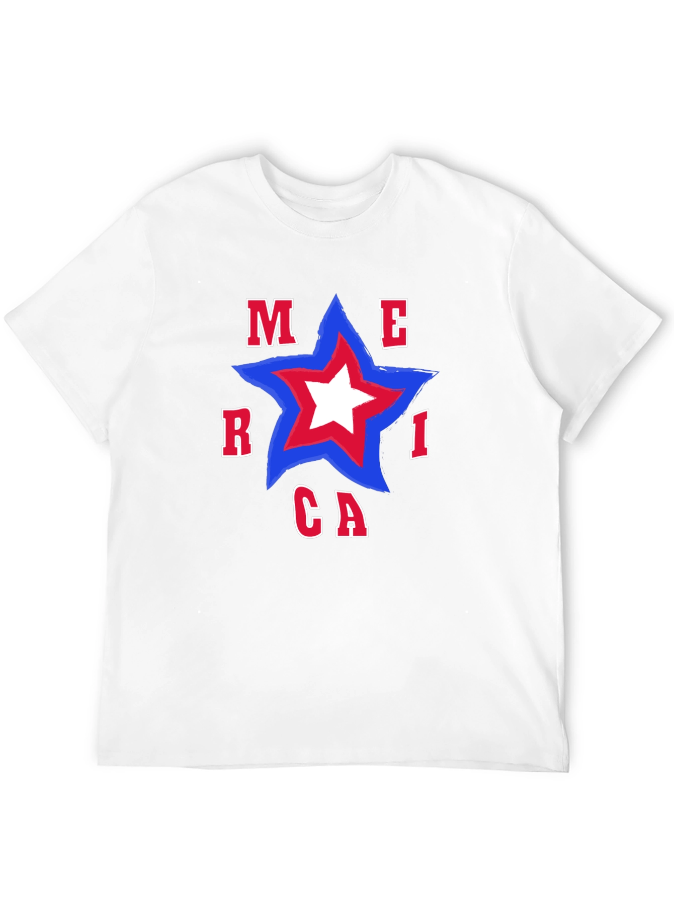 America Star T-Shirt - Patriotic Tee