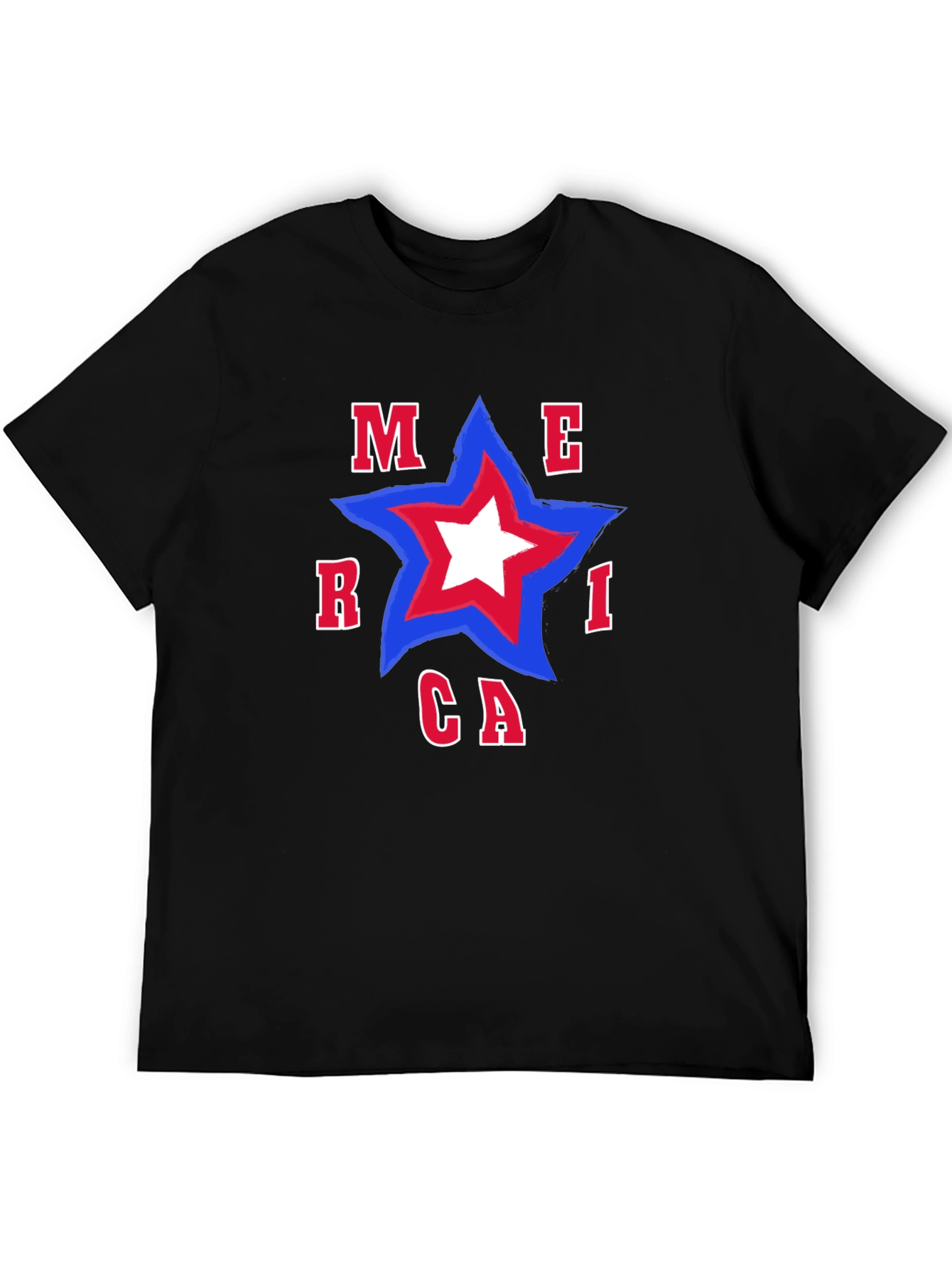America Star T-Shirt - Patriotic Tee