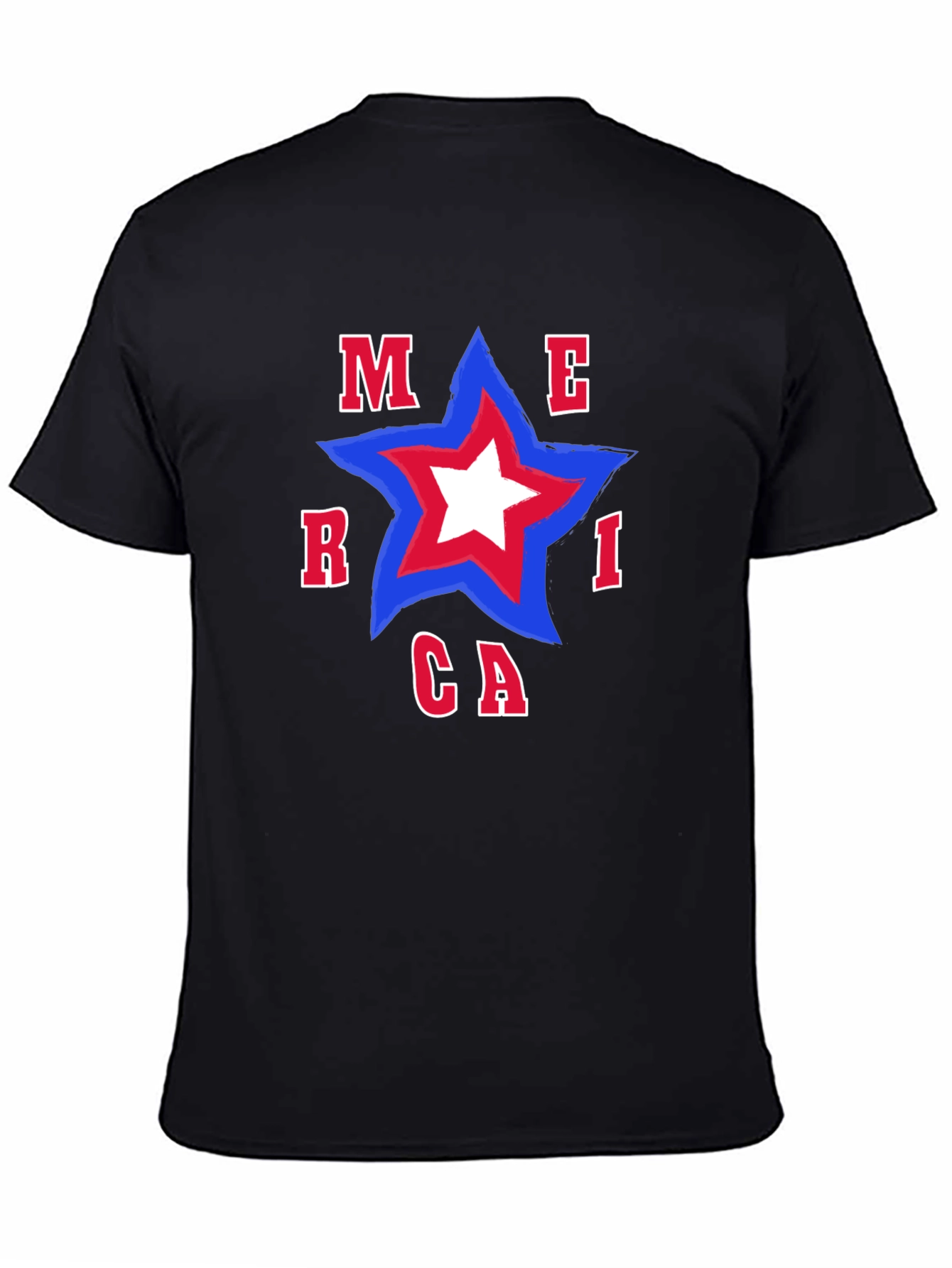 America Star T-Shirt - Patriotic Tee