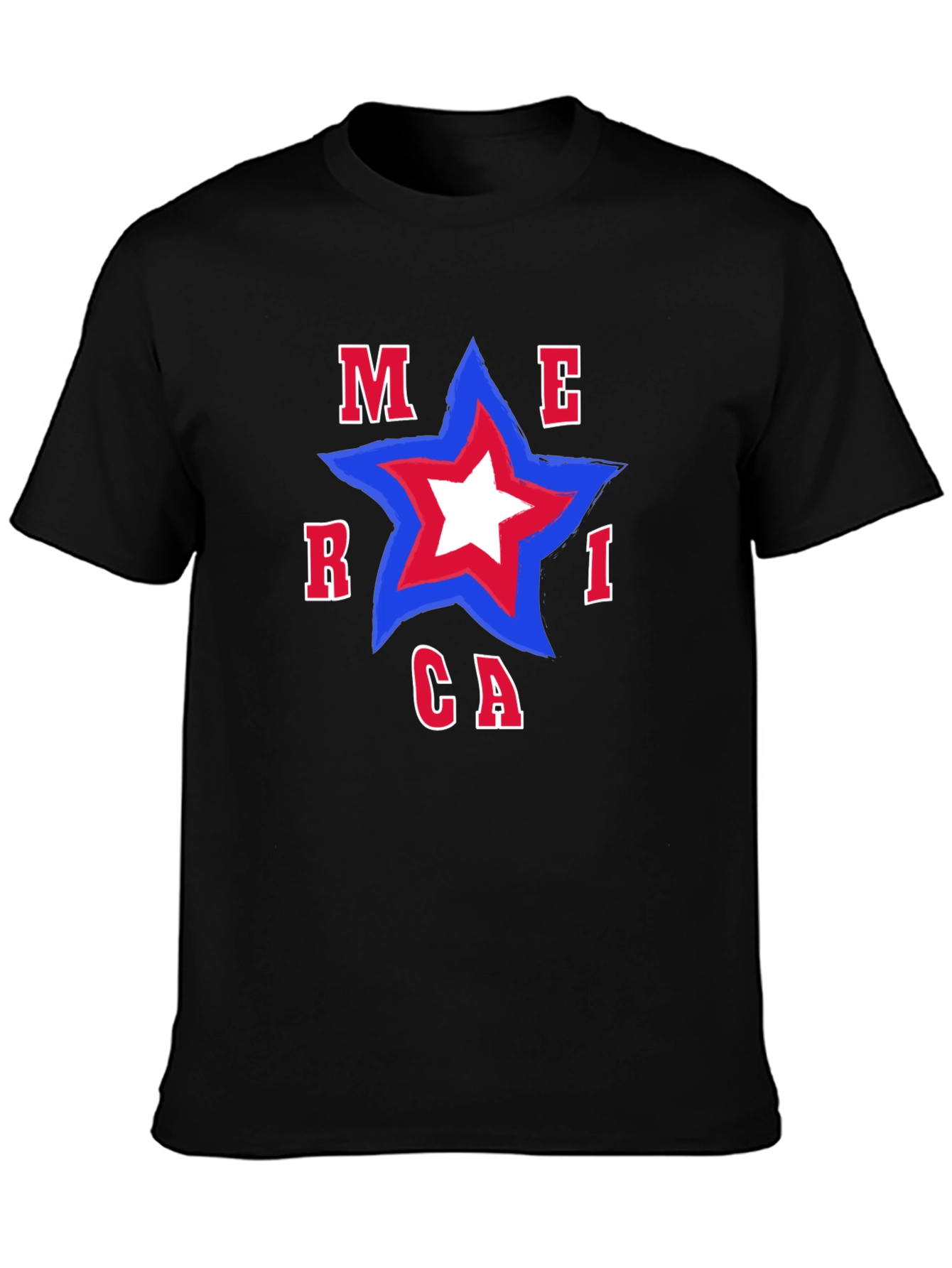America Star T-Shirt - Patriotic Tee