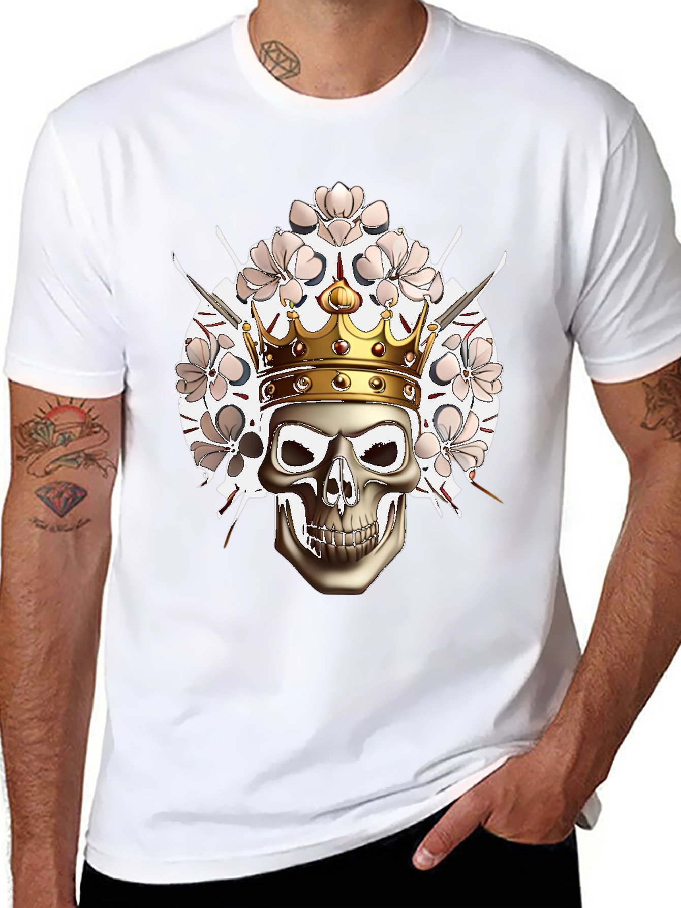 Skull King Graphic Tee - Edgy Streetwear