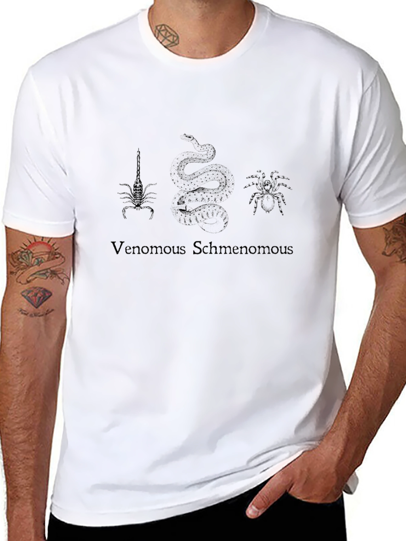 Venomous Schmenomous Graphic Tee - Black