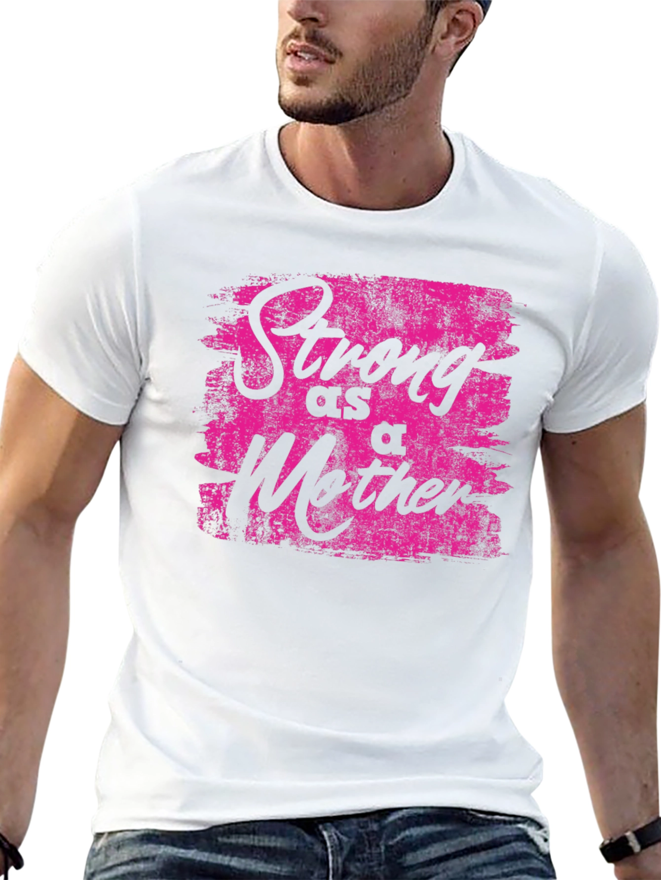 Strong As A Mother Graphic Tee - Black