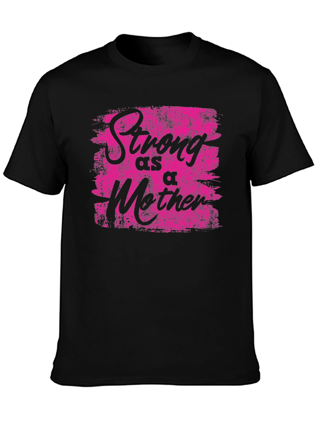 Strong As A Mother Graphic Tee - Black
