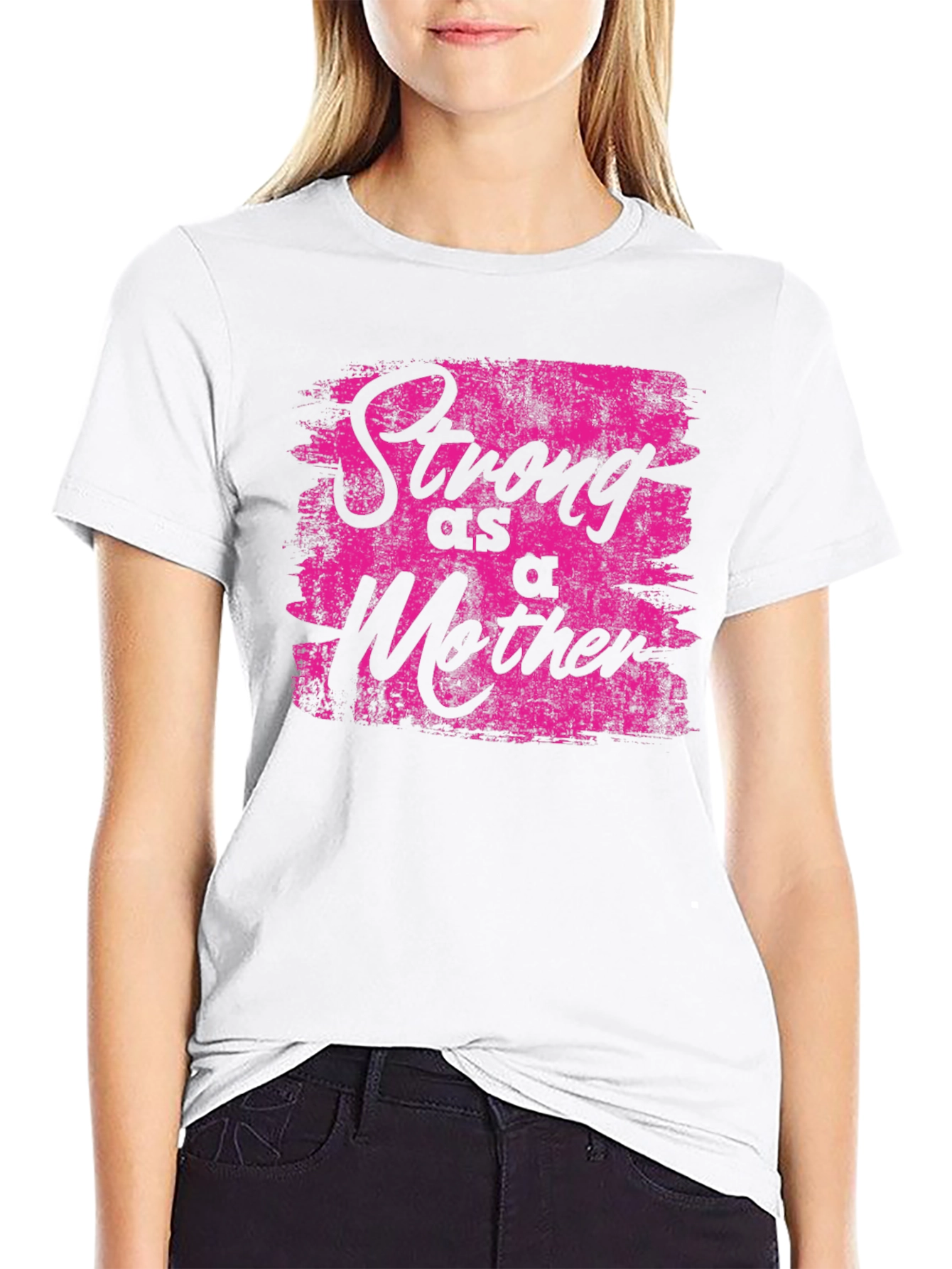 Strong As A Mother Graphic Tee - Black