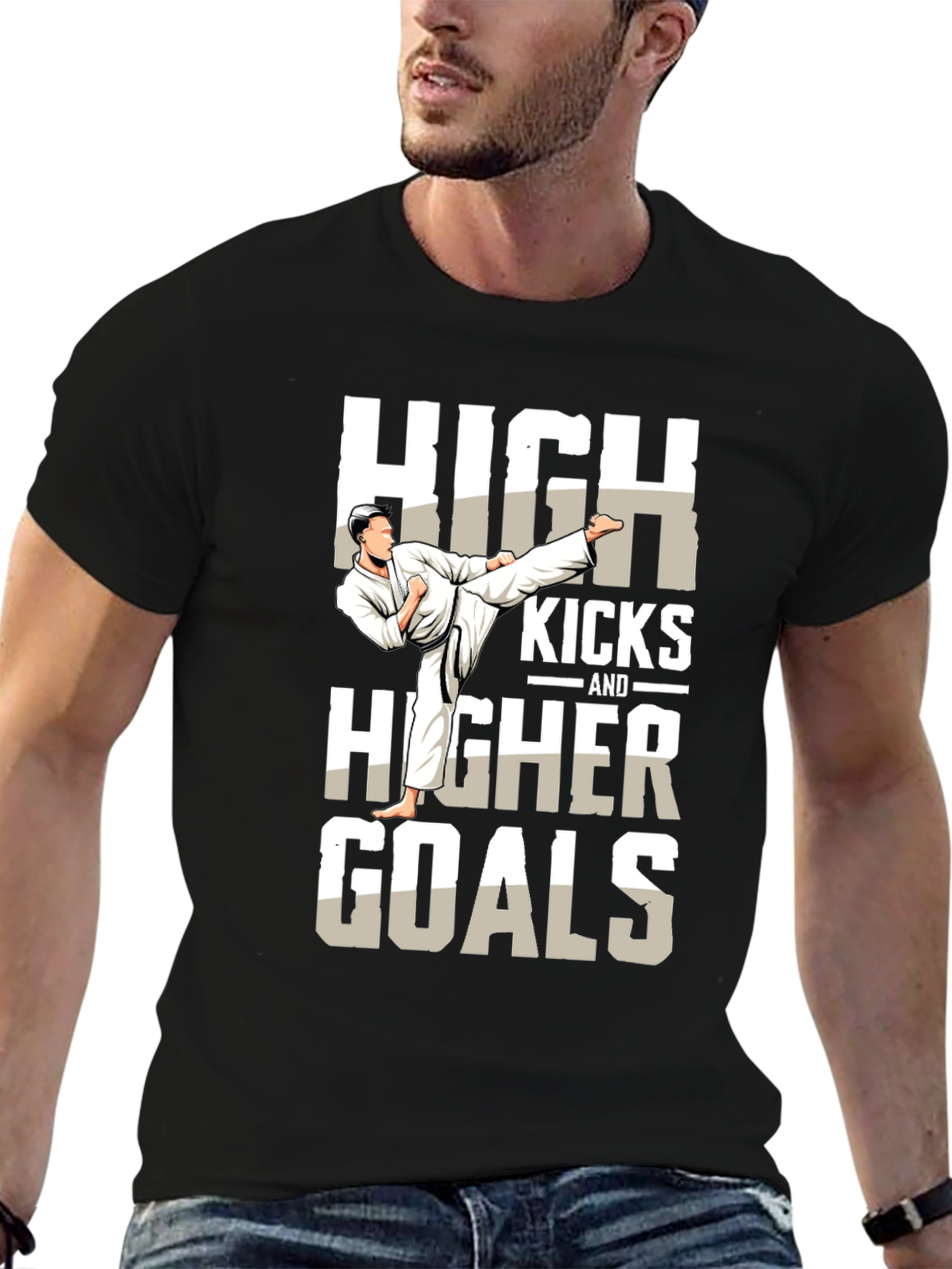 High Kicks & Higher Goals Martial Arts T-Shirt