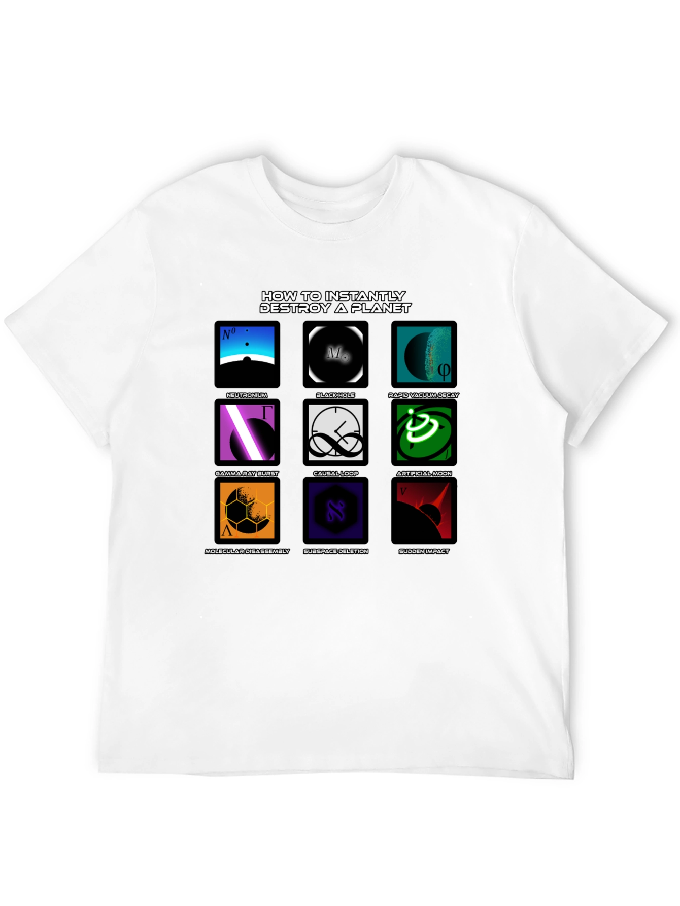 Planet Destroyer T-Shirt - Sci-Fi Design