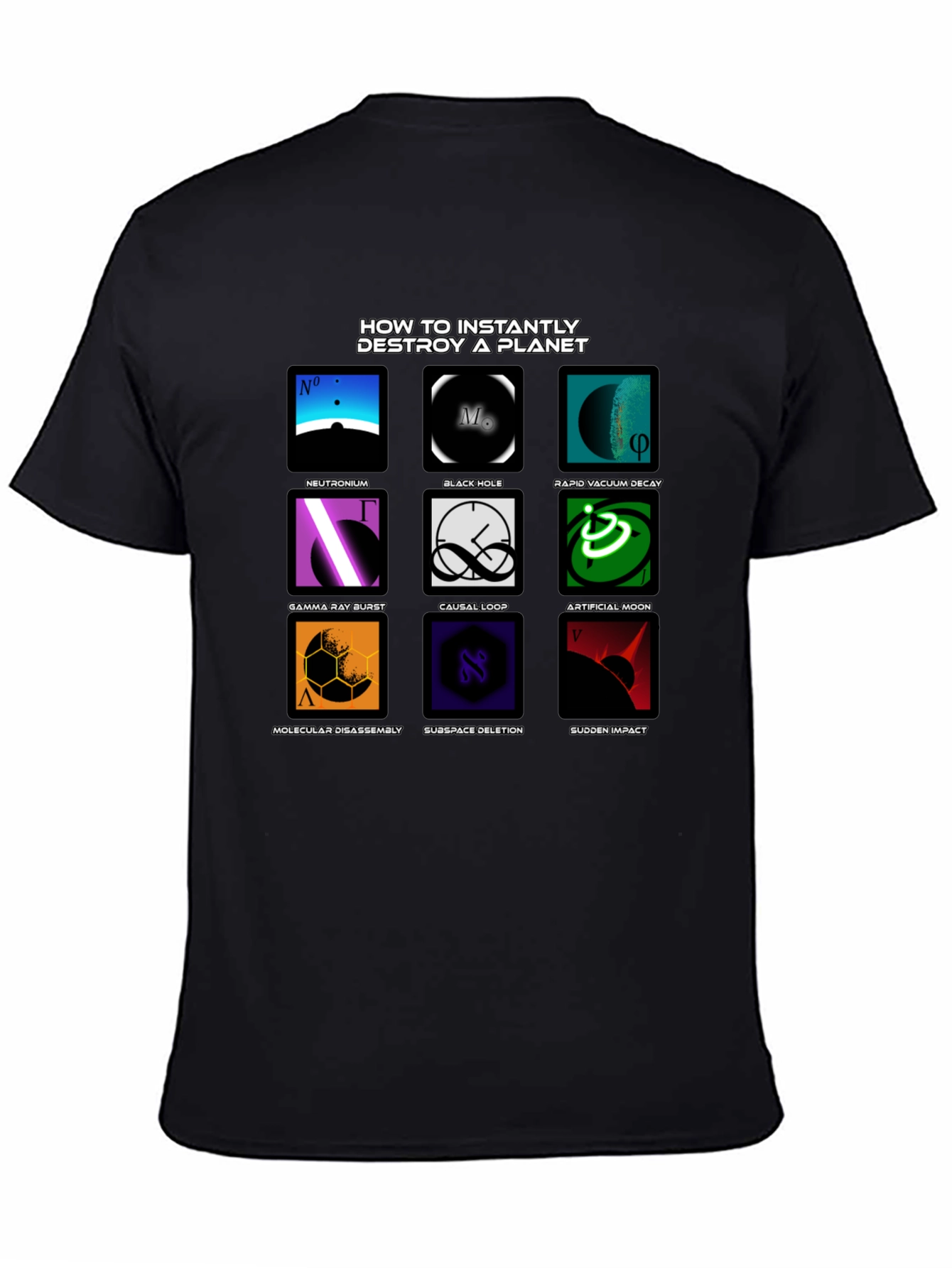 Planet Destroyer T-Shirt - Sci-Fi Design