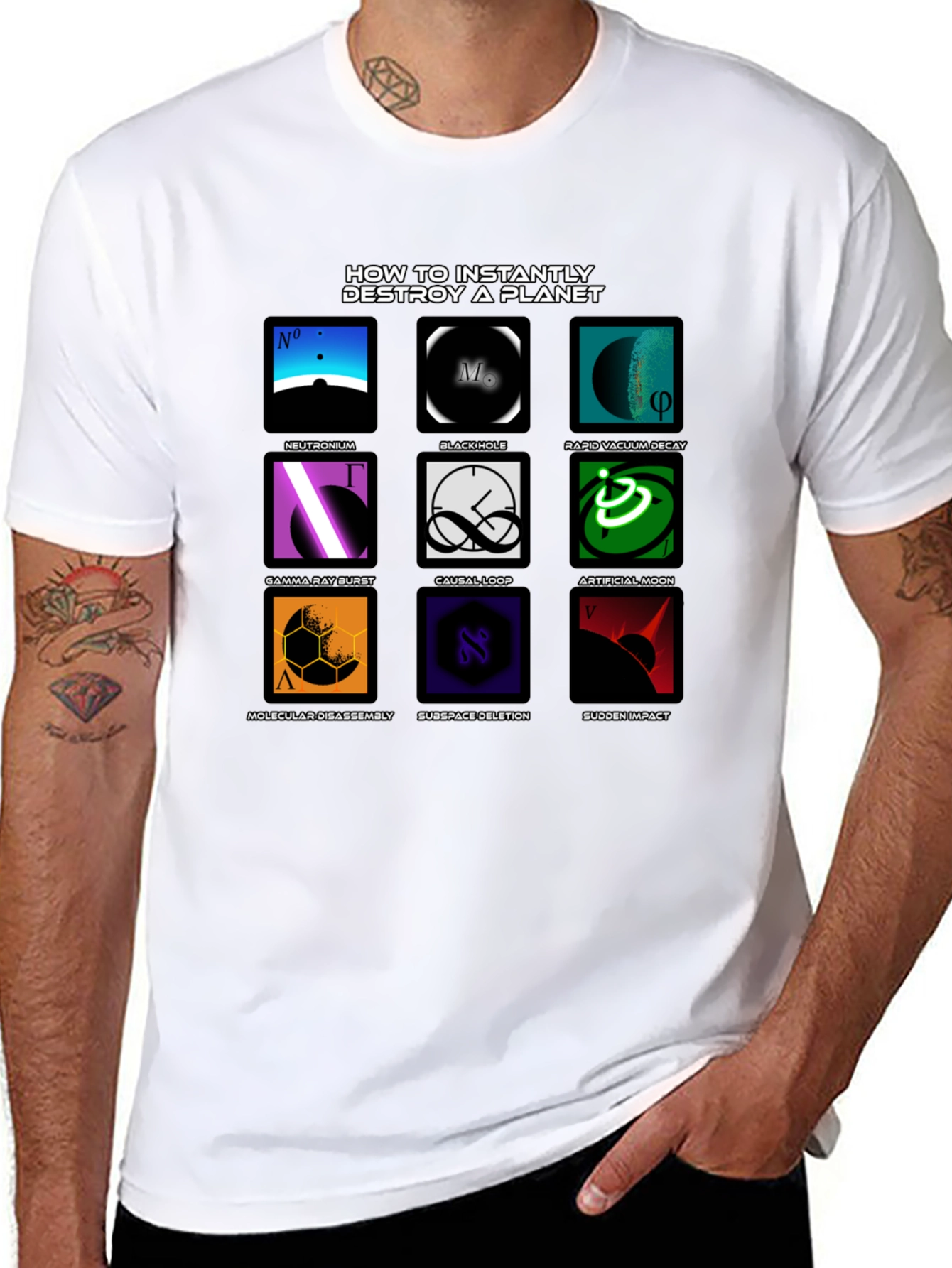 Planet Destroyer T-Shirt - Sci-Fi Design