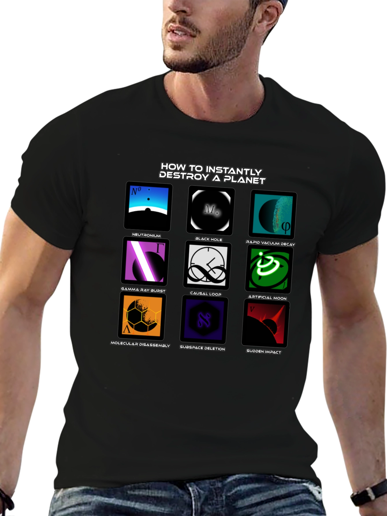 Planet Destroyer T-Shirt - Sci-Fi Design