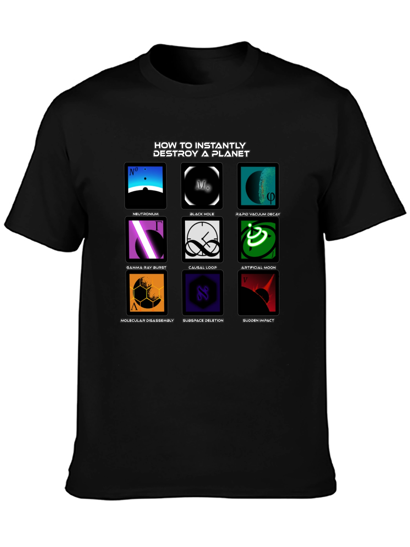 Planet Destroyer T-Shirt - Sci-Fi Design