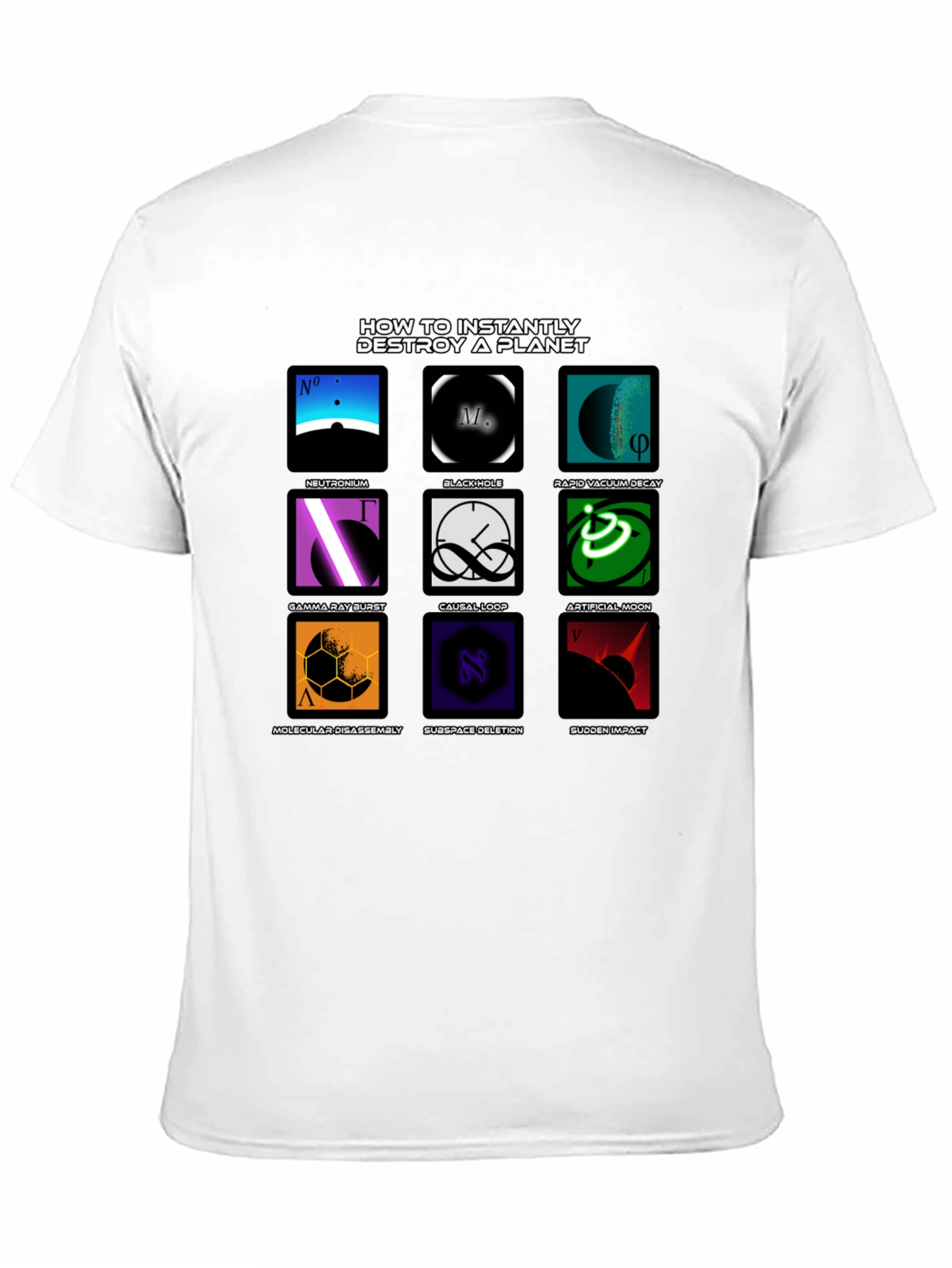 Planet Destroyer T-Shirt - Sci-Fi Design