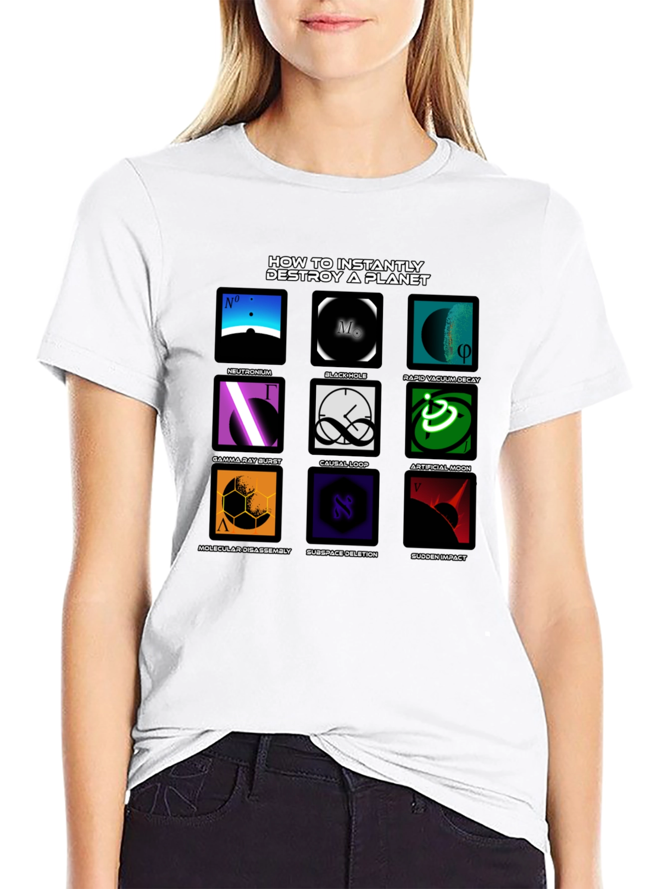 Planet Destroyer T-Shirt - Sci-Fi Design