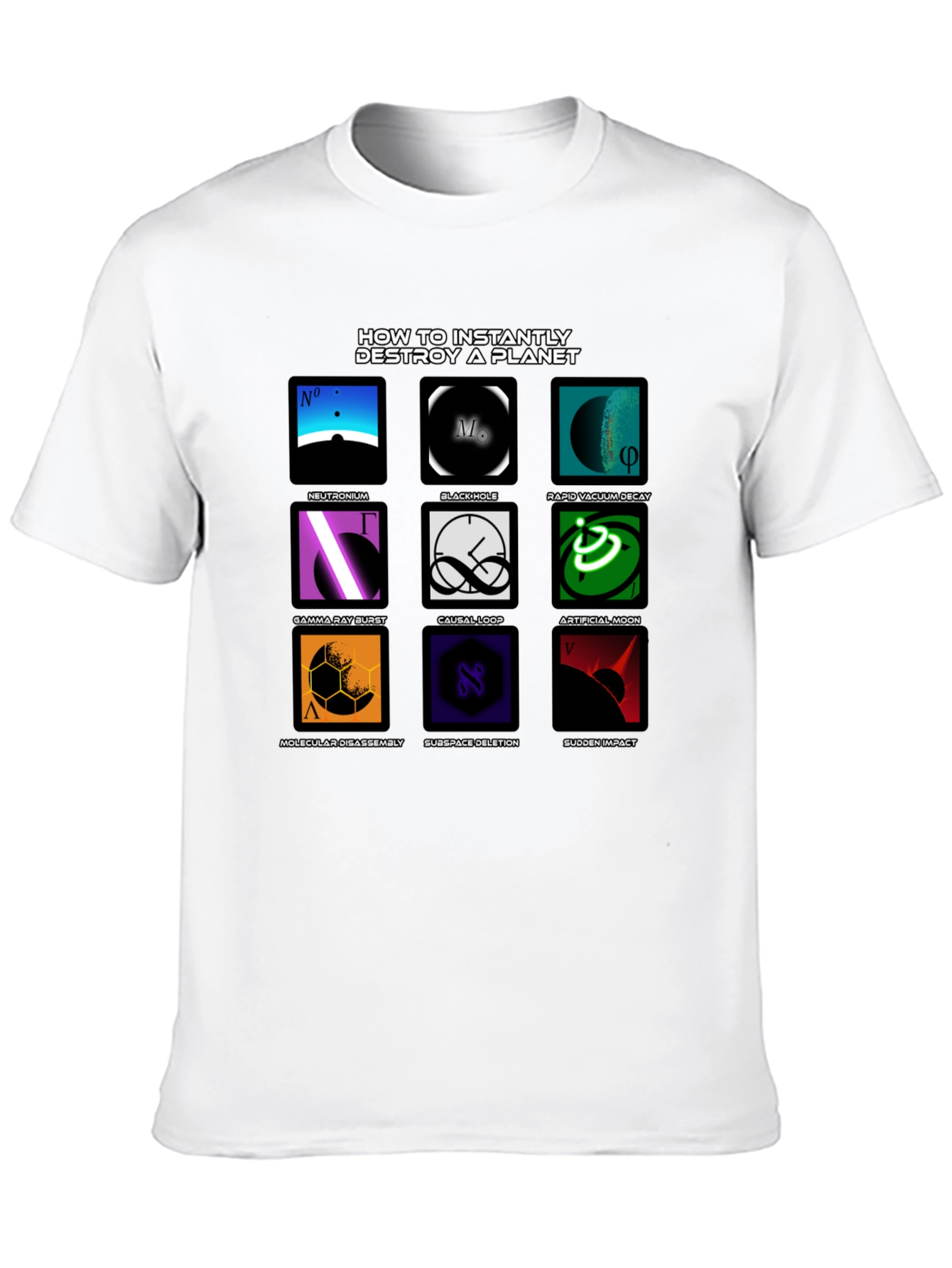 Planet Destroyer T-Shirt - Sci-Fi Design