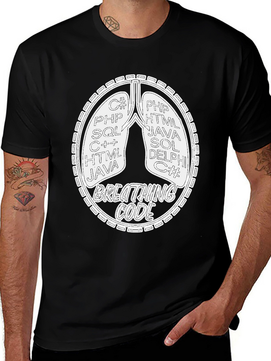 Breathing Code T-Shirt - Programmer Developer Gift