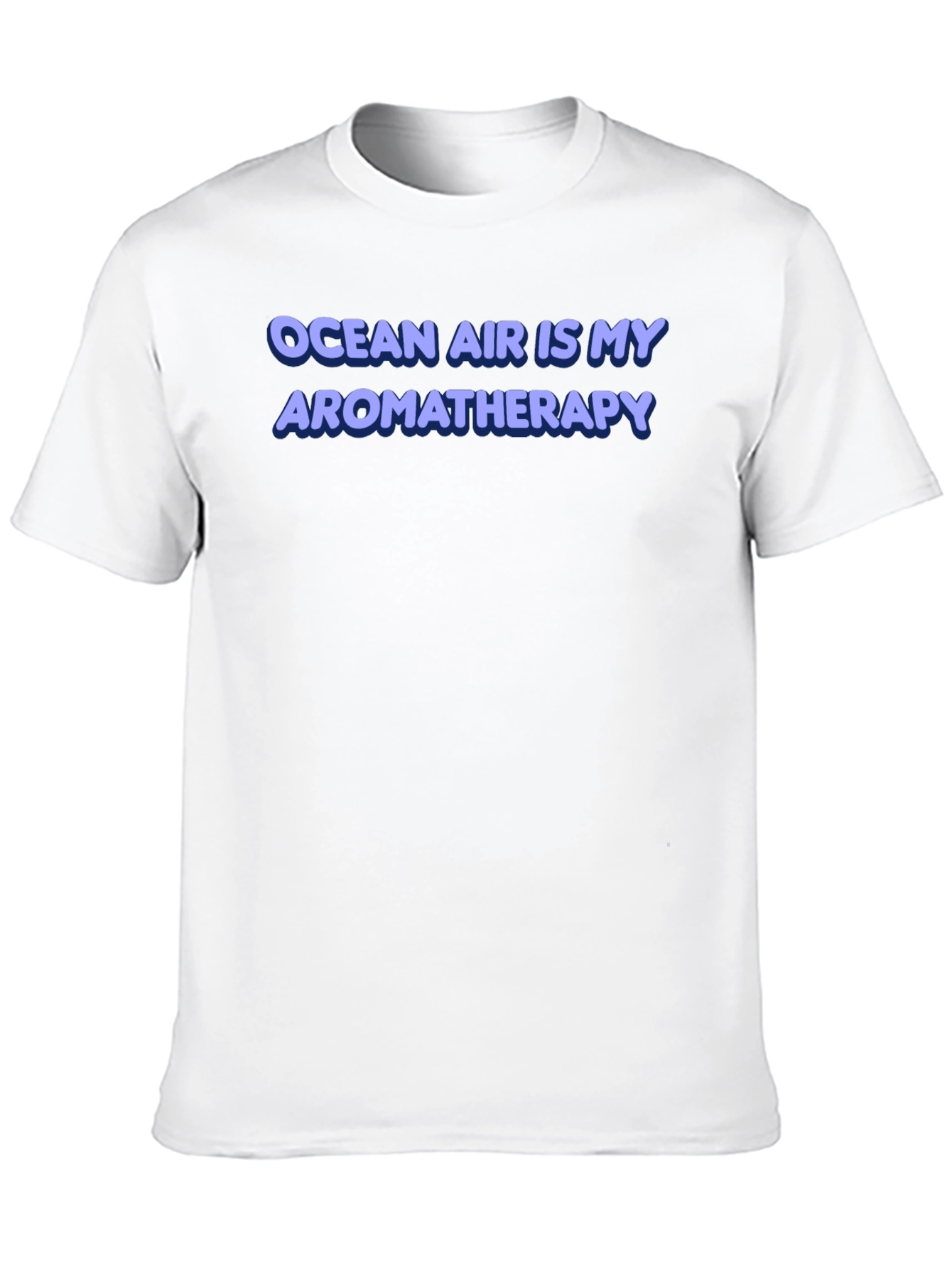 Ocean Air Aromatherapy T-Shirt - Black Cotton Tee