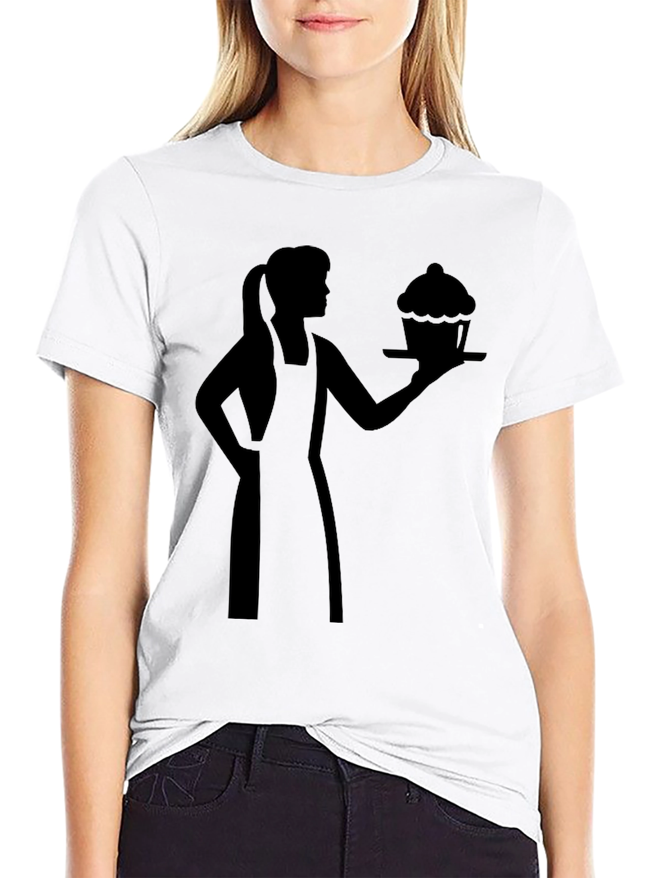 Baker Woman Cupcake Graphic T-Shirt
