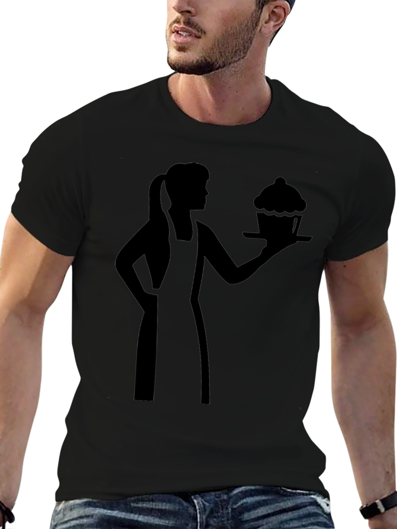 Baker Woman Cupcake Graphic T-Shirt