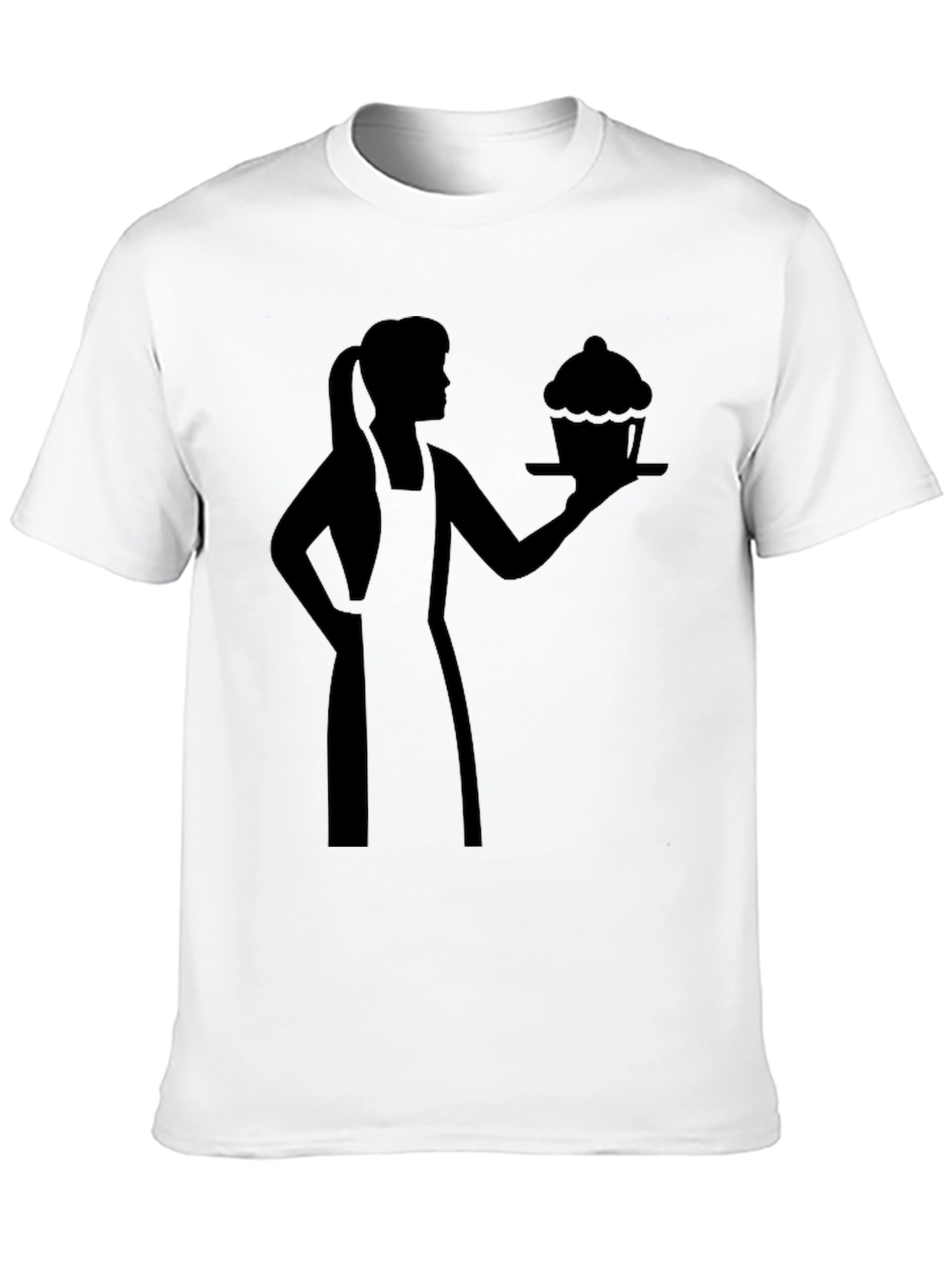 Baker Woman Cupcake Graphic T-Shirt