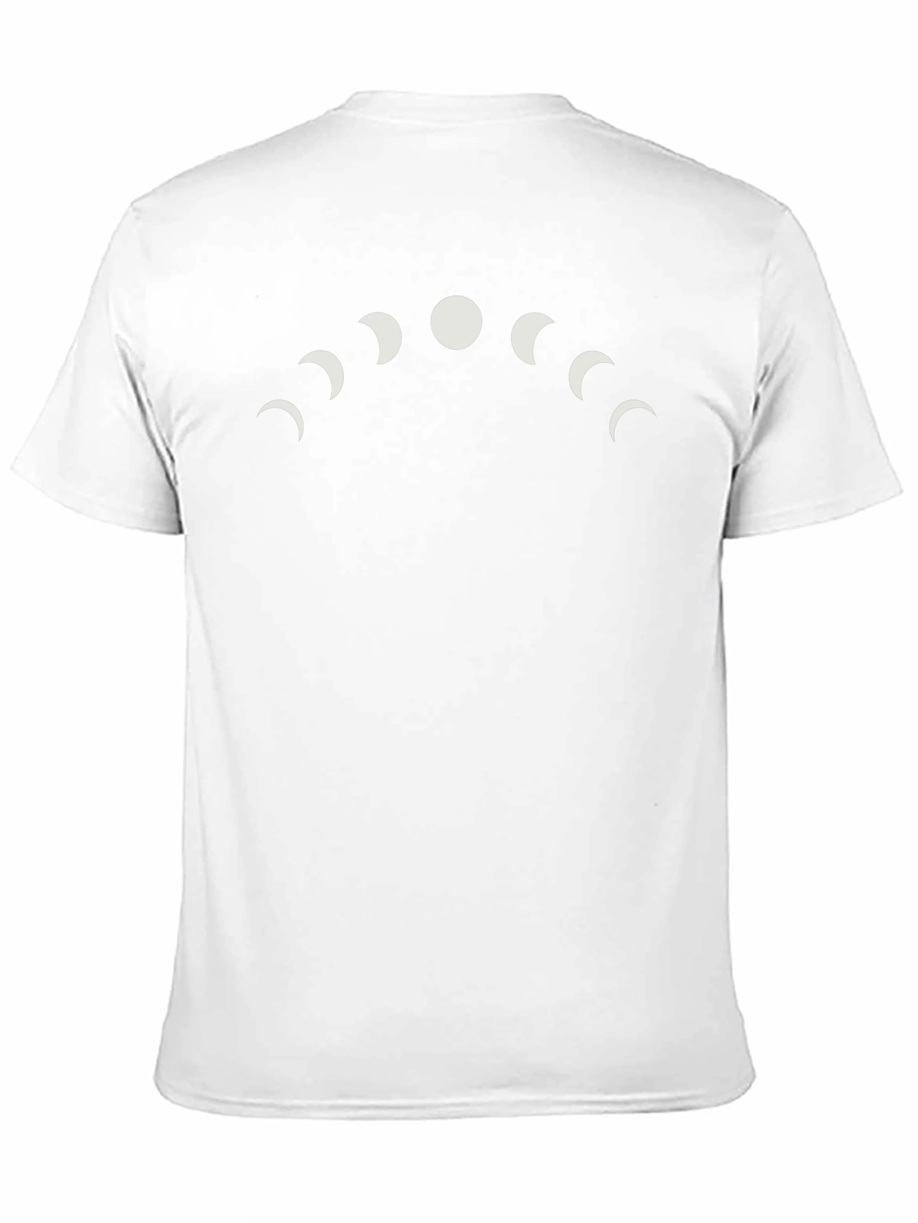 Lunar Phase Graphic Tee - Black Cotton T-Shirt