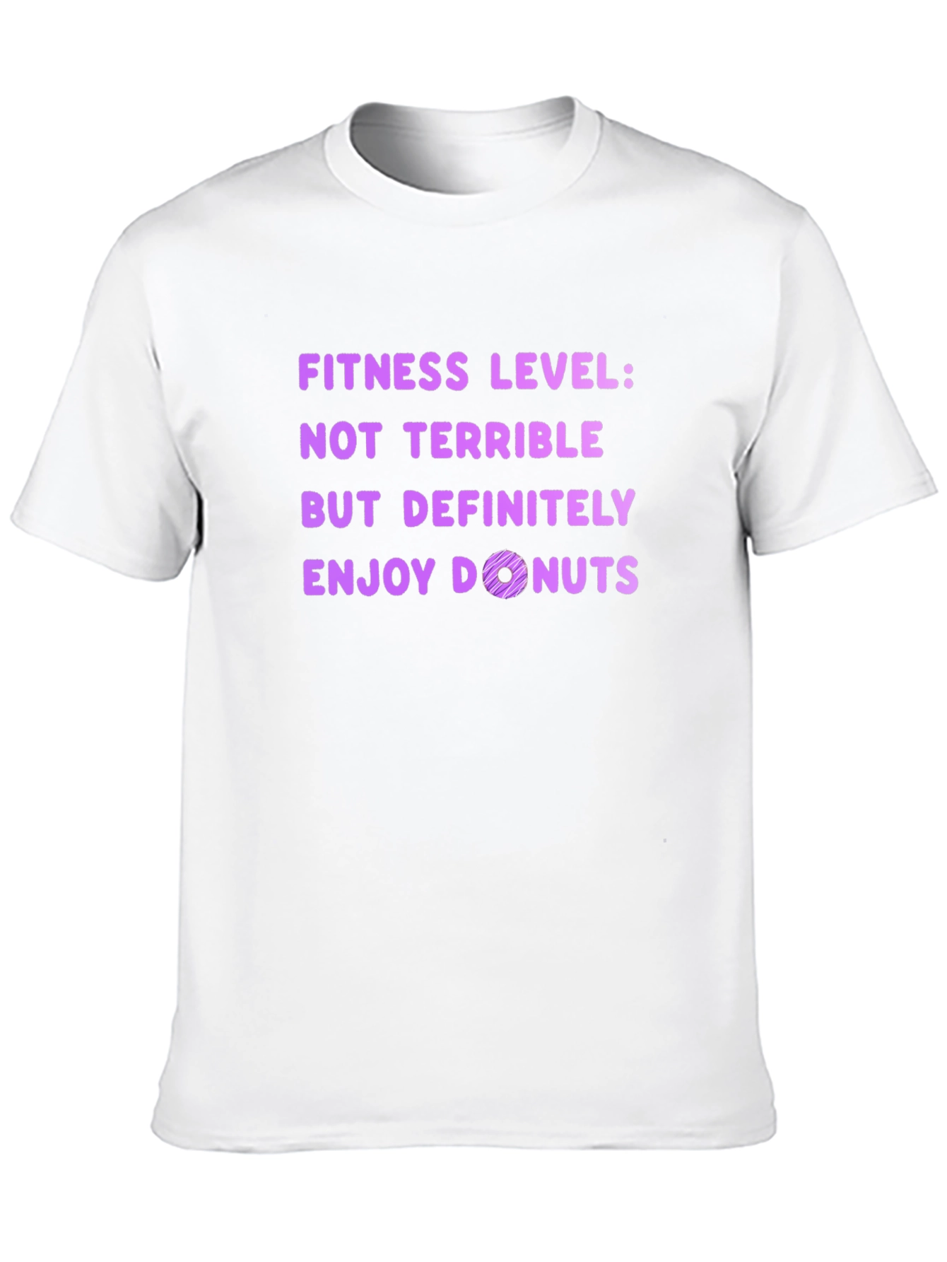 Fitness Level Donut T-Shirt - Enjoy Donuts