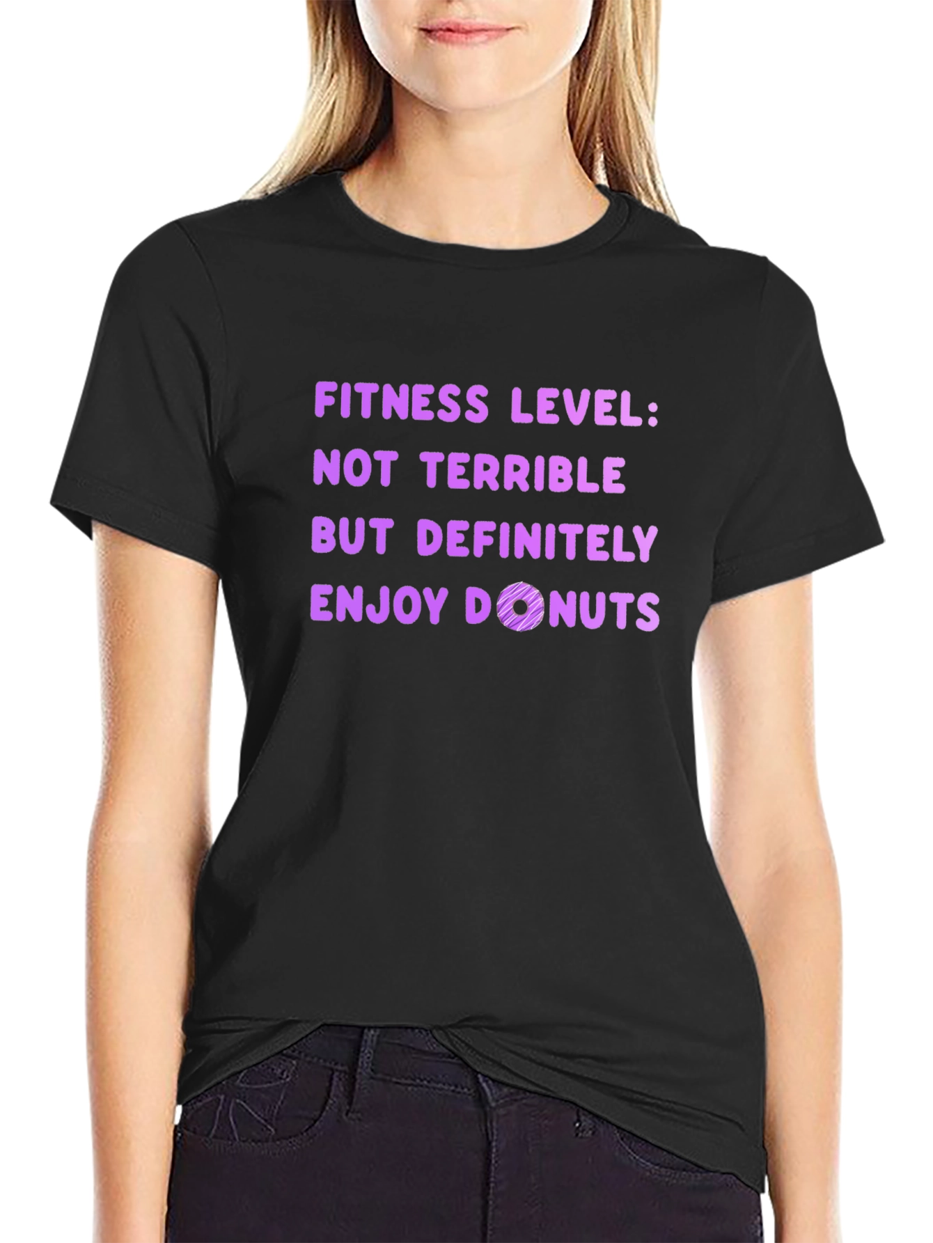 Fitness Level Donut T-Shirt - Enjoy Donuts