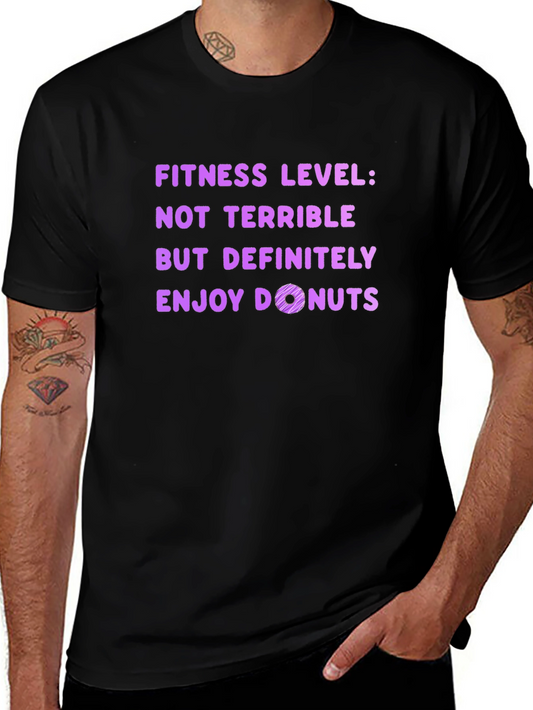 Fitness Level Donut T-Shirt - Enjoy Donuts
