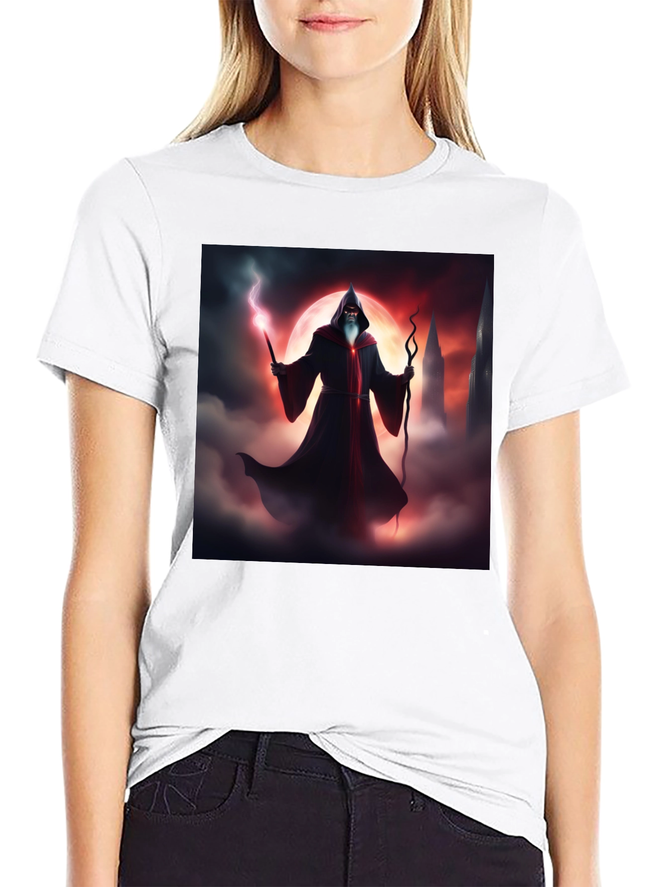 Wizard Graphic Black T-Shirt