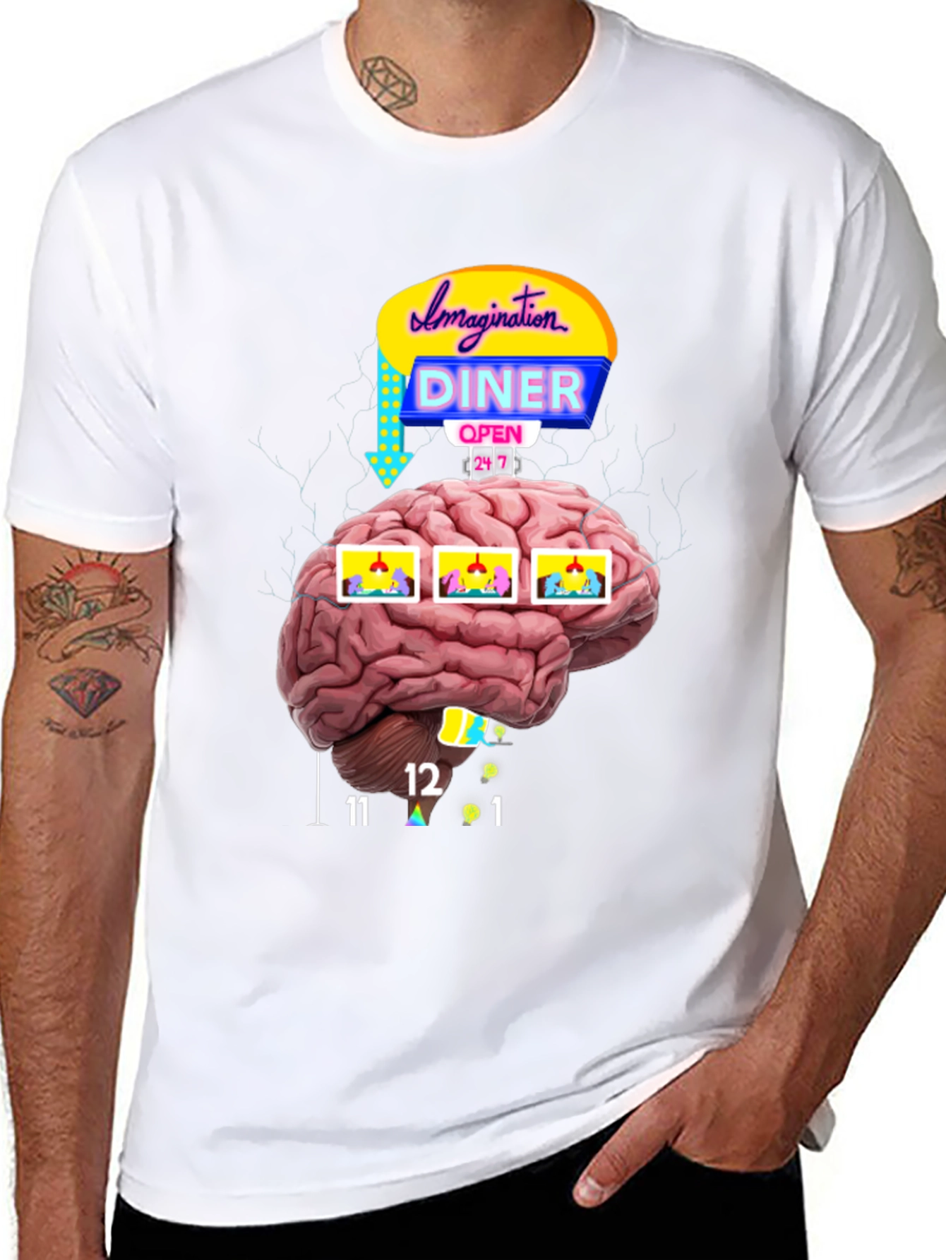 Imagination Diner Brain T-Shirt