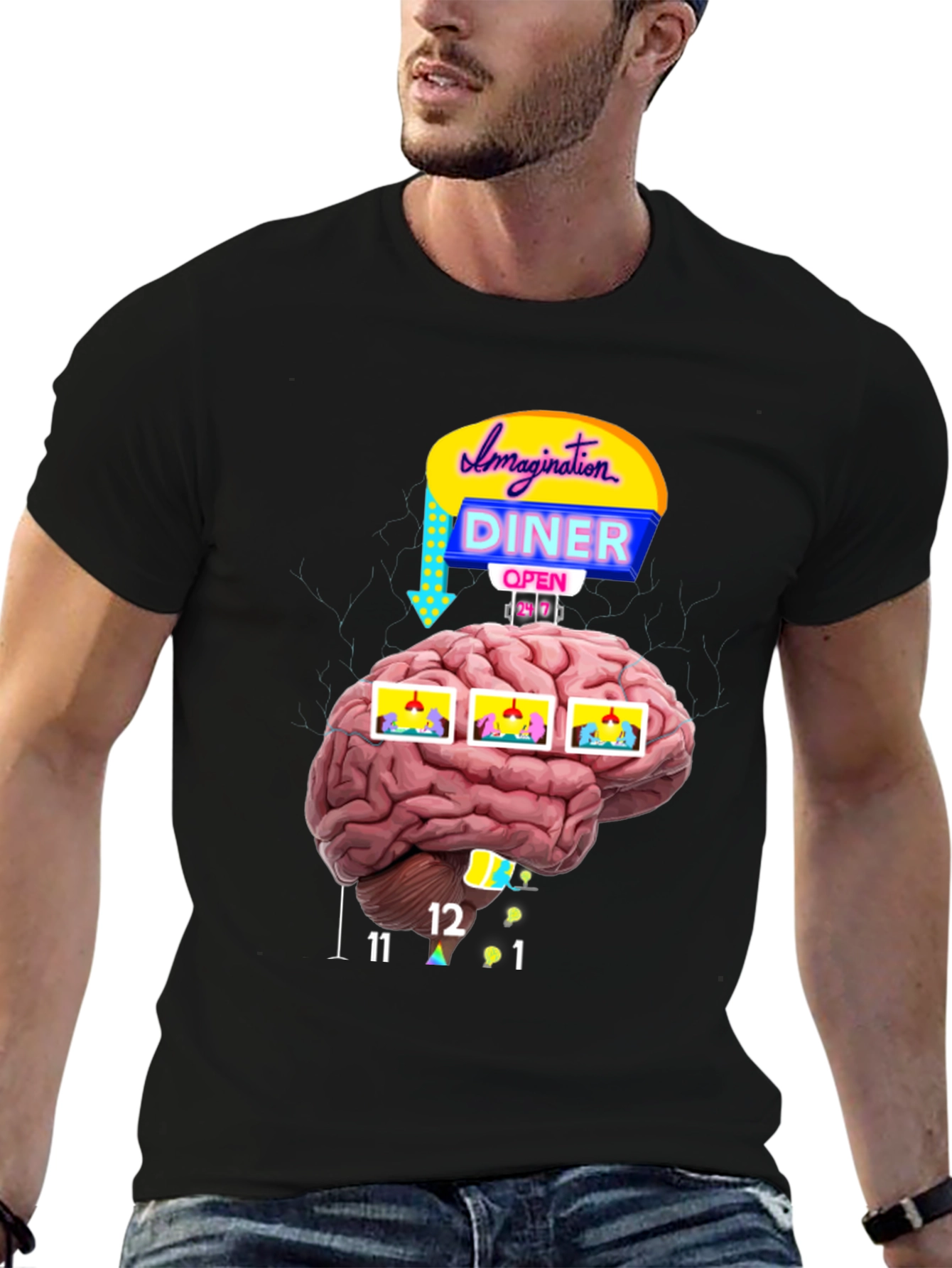 Imagination Diner Brain T-Shirt