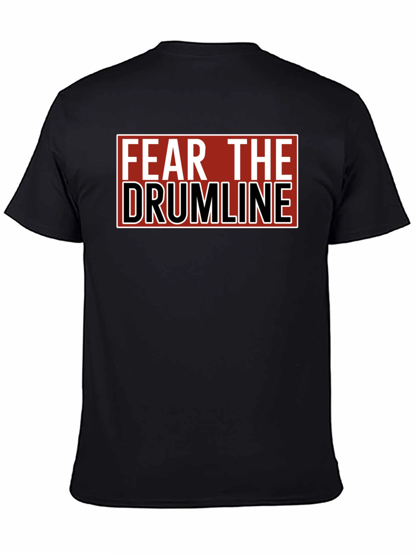 Fear The Drumline Black Graphic T-Shirt
