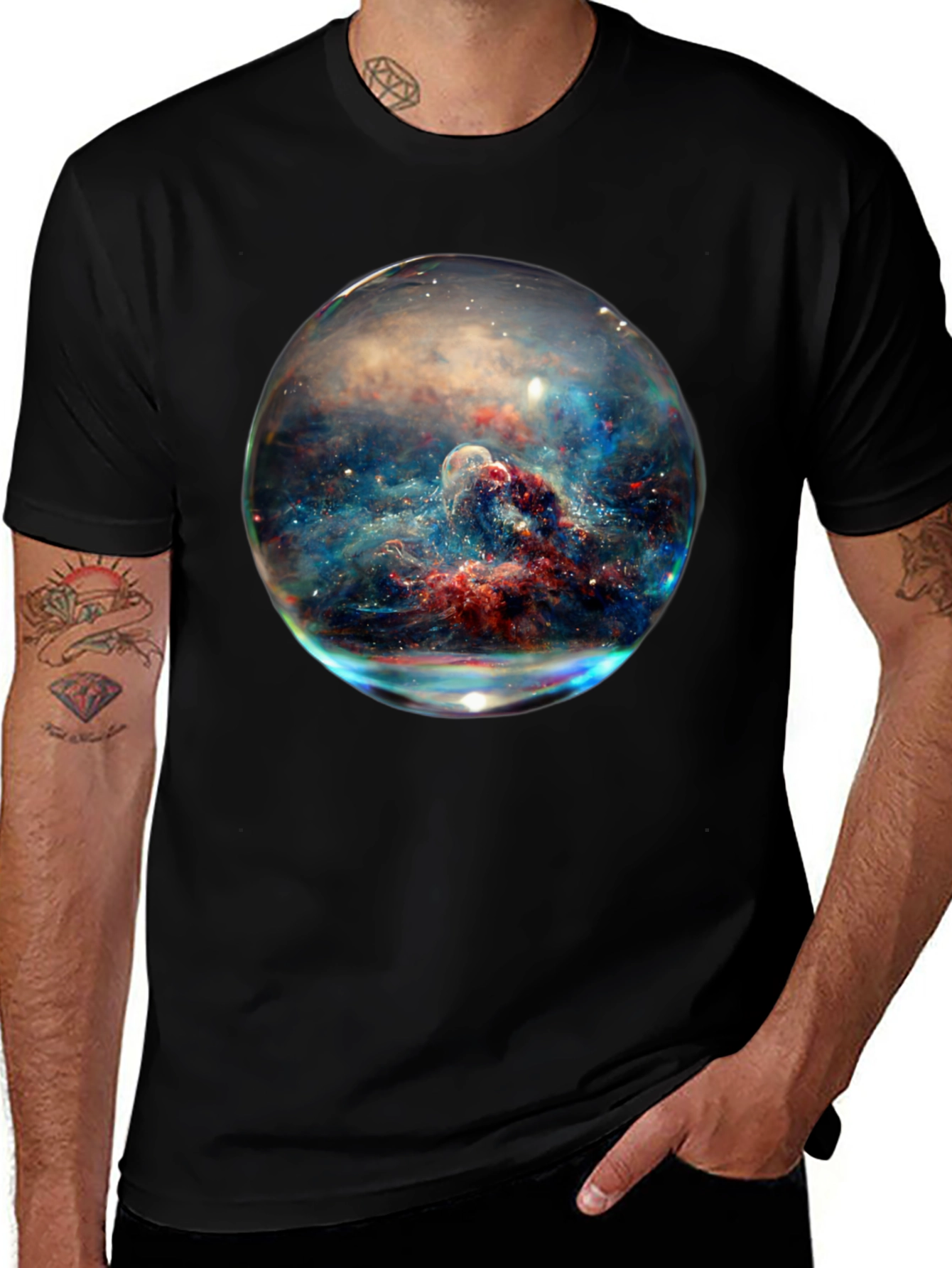 Nebula Sphere Graphic T-Shirt