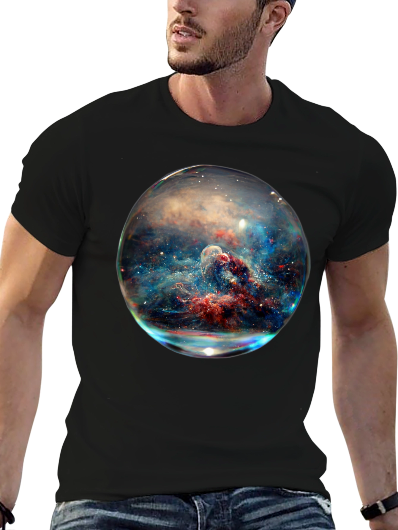 Nebula Sphere Graphic T-Shirt
