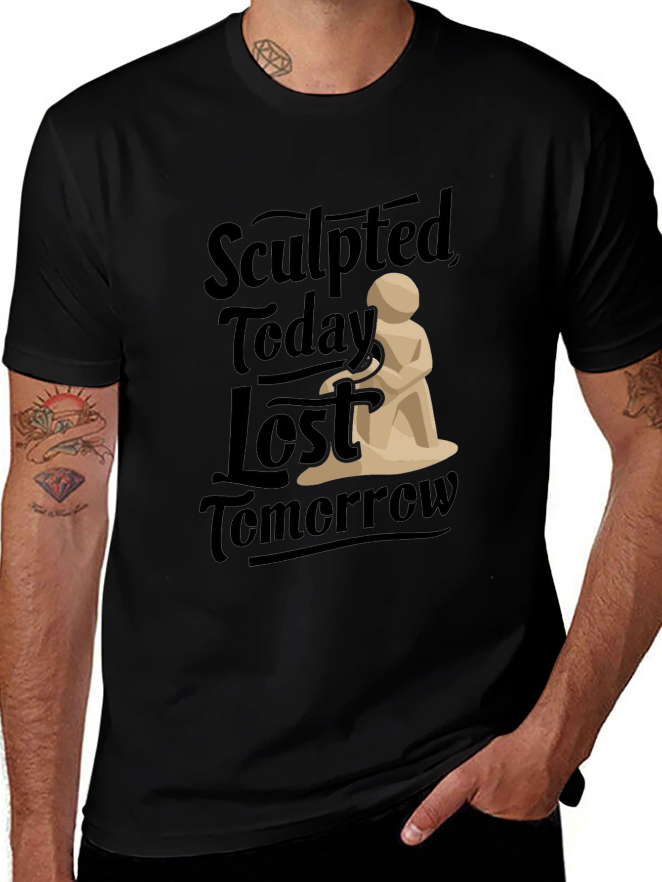 Sculpted Today Lost Tomorrow Graphic Tee