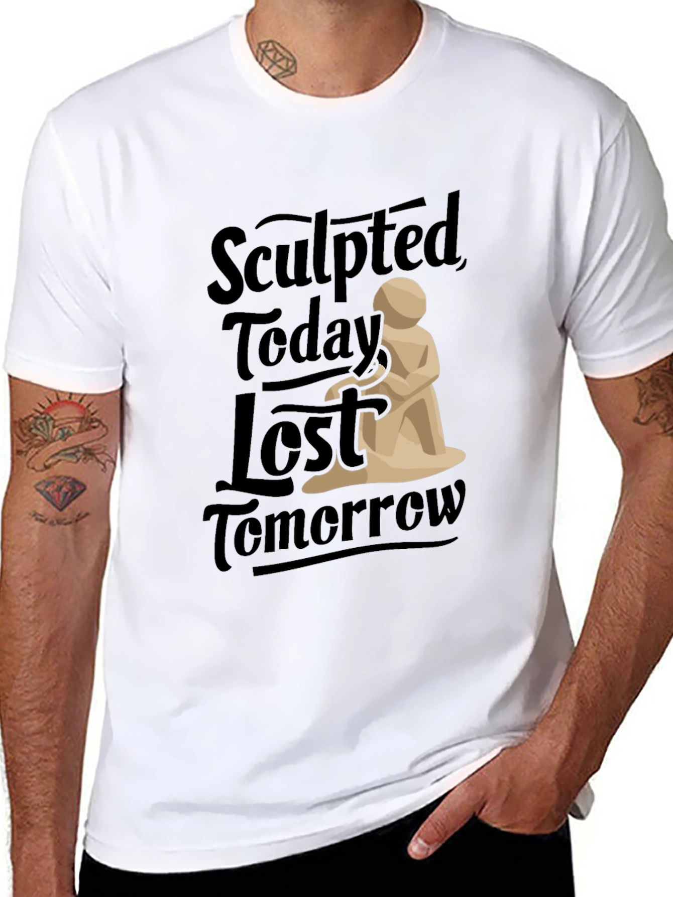 Sculpted Today Lost Tomorrow Graphic Tee