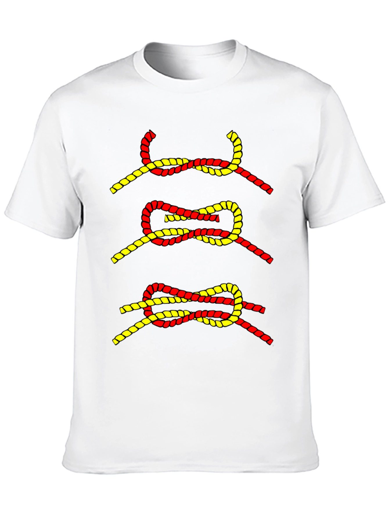 Knot Graphic Tee - Black Cotton Blend T-Shirt