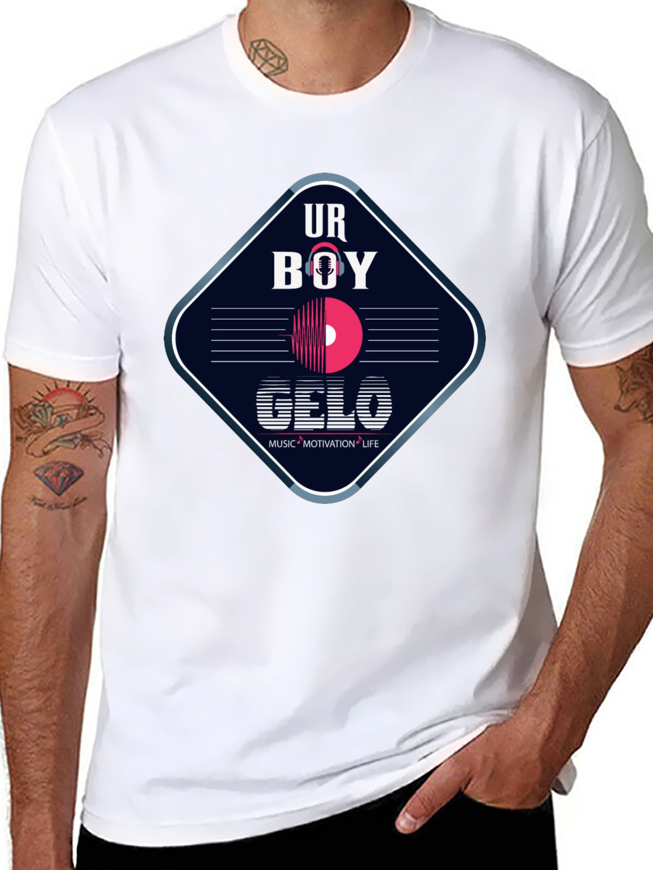 UR Boy Gelo Music T-Shirt - Trendy Graphic Tee