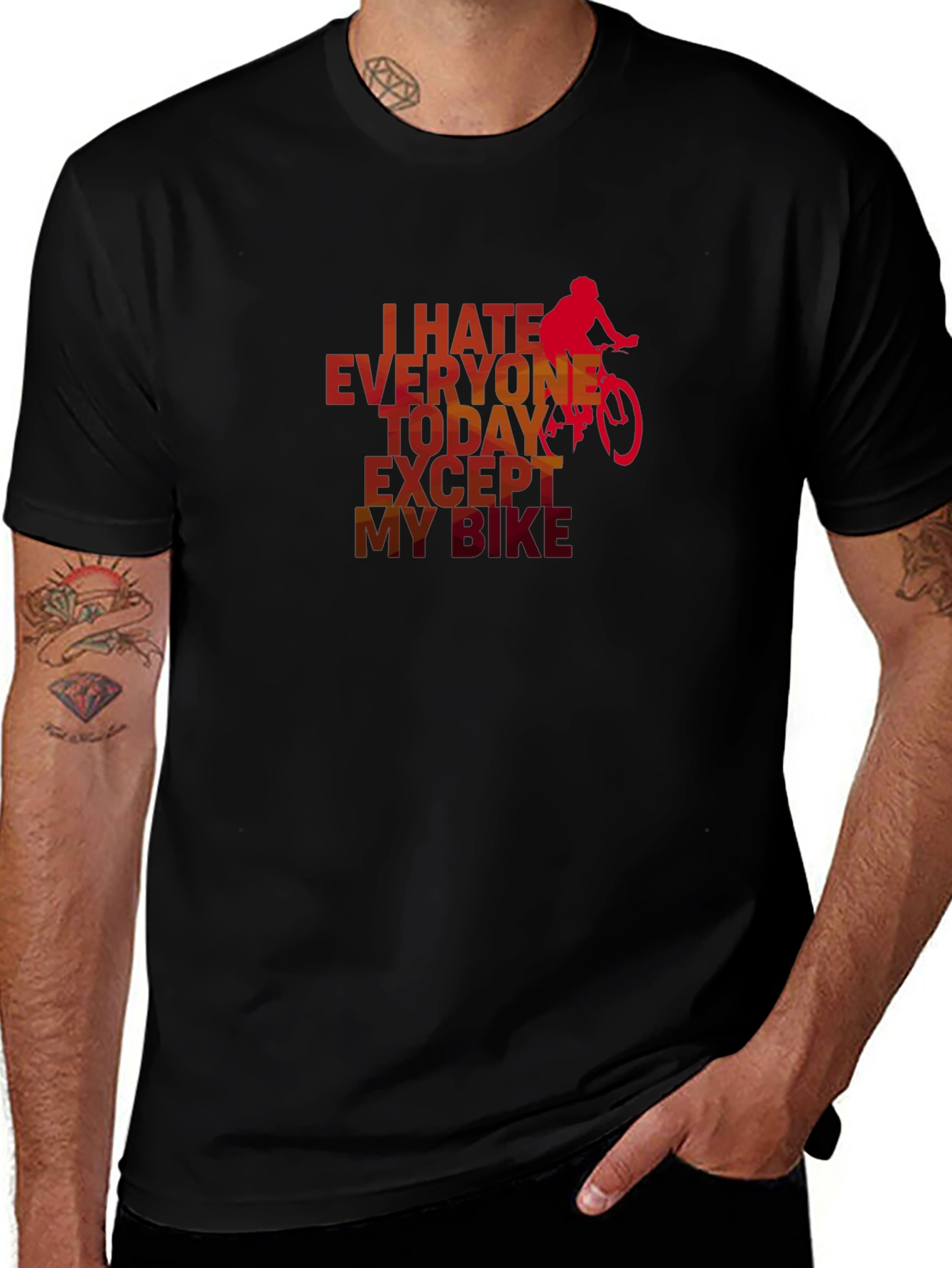 I Hate Everyone Except My Bike T-Shirt