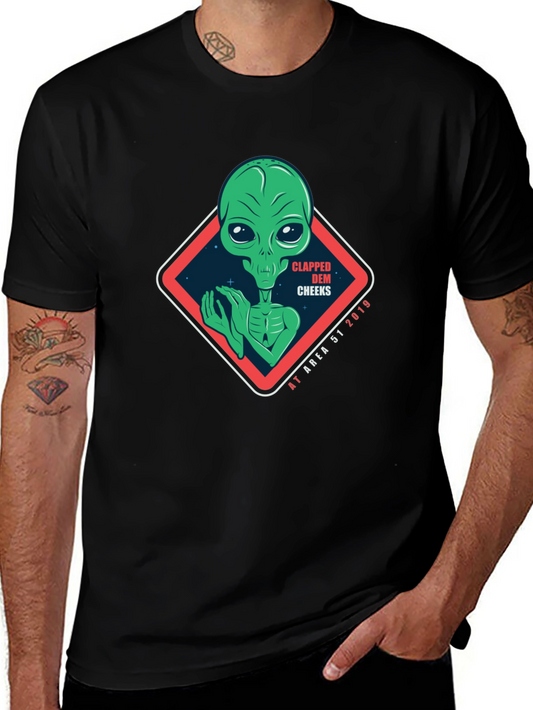 Alien Clapped Dem Cheeks Area 51 T-Shirt