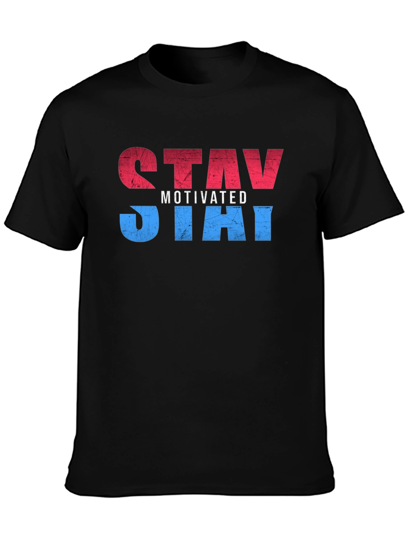 Stay Motivated Graphic T-Shirt - Black