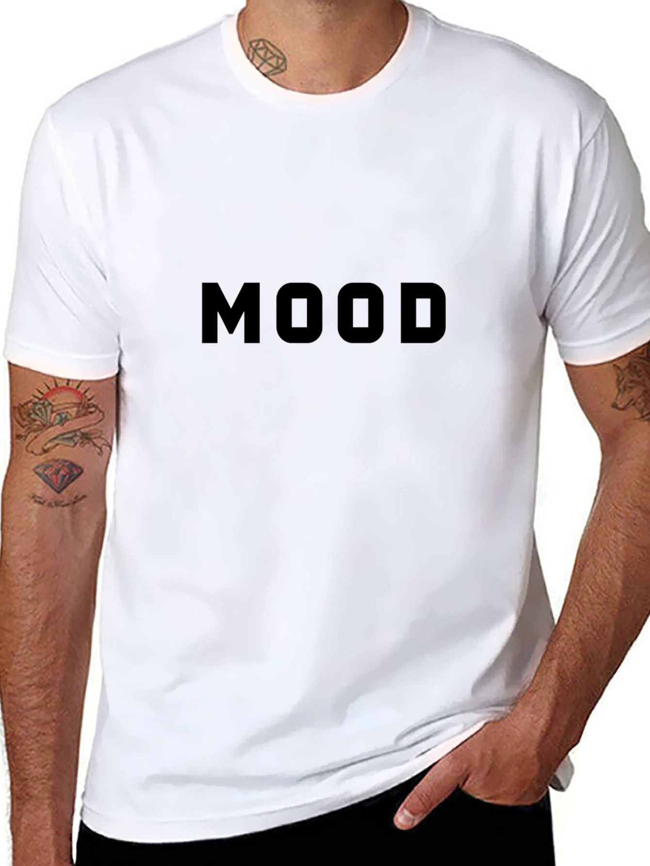 Black MOOD Graphic Tee - Classic Style